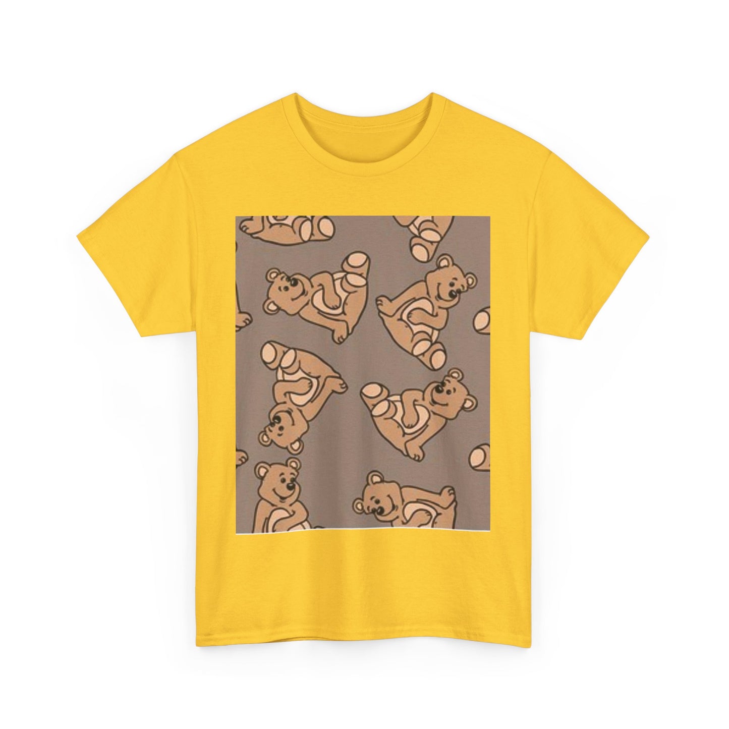 Tropical Bird Pattern Unisex Heavy Cotton Tee - Vibrant Summer Style
