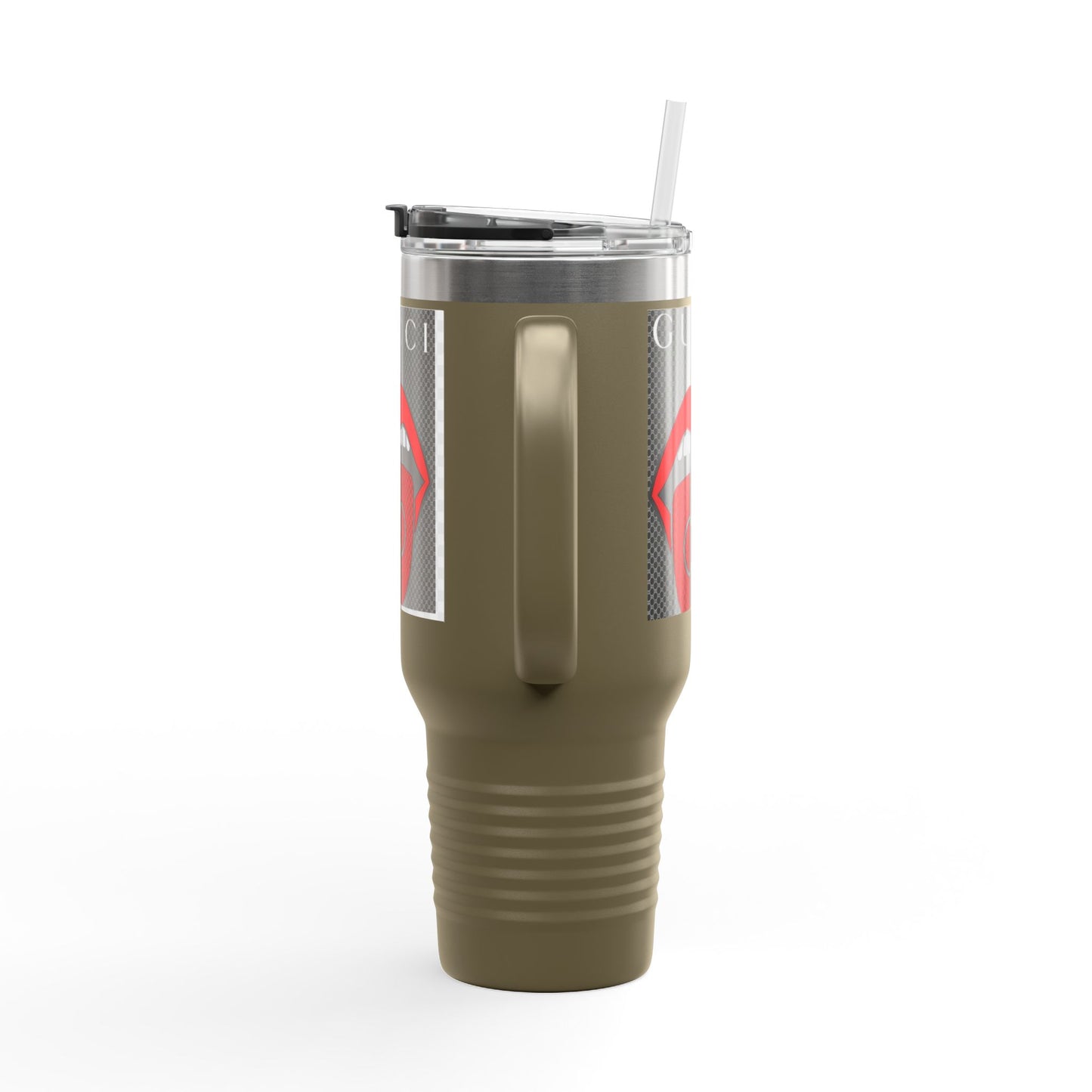 Gucci Style Insulated Travel Mug - 40oz with Iconic Lip Design