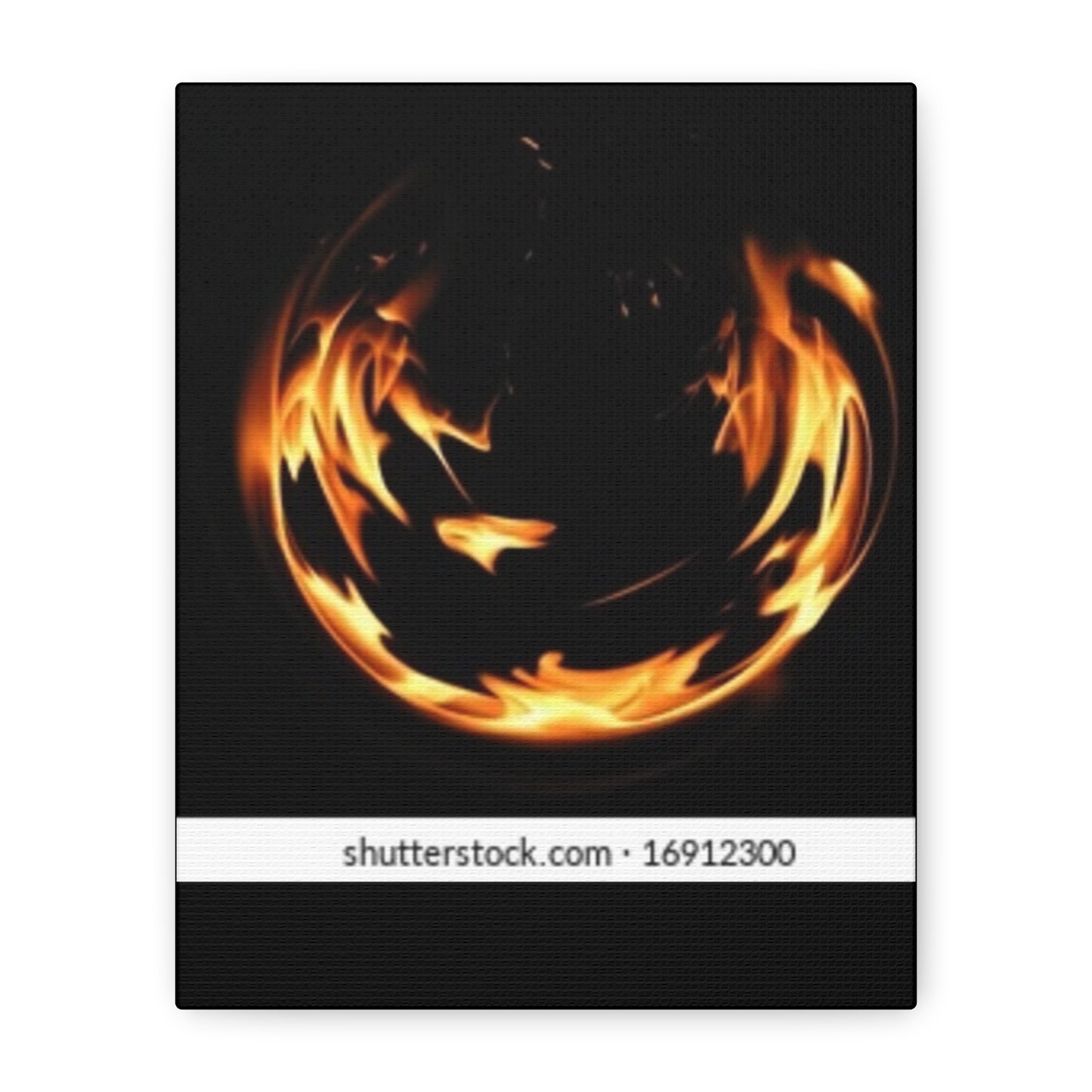 Fire Swirl Matte Canvas Art - Stretched 1.25" Gallery Wrap