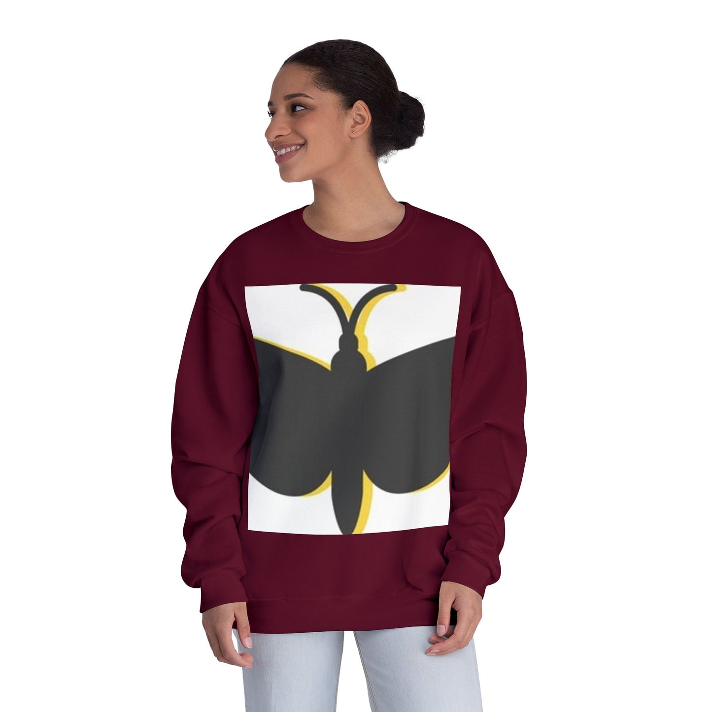 Butterfly Emblem Unisex Sweatshirt - Cozy Style for Nature Lovers