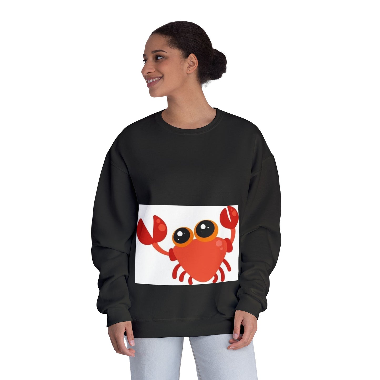 Cute Crab Graphic Unisex Crewneck Sweatshirt
