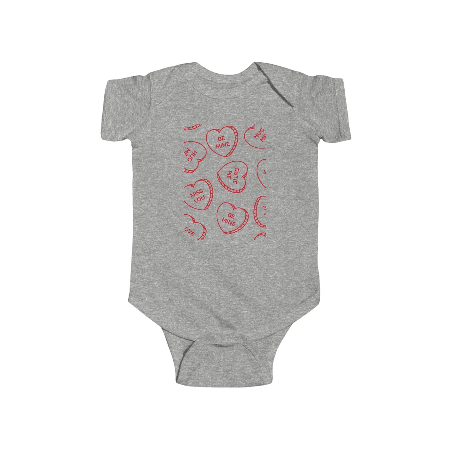 Valentine's Day Baby Bodysuit - "Be Mine" Design