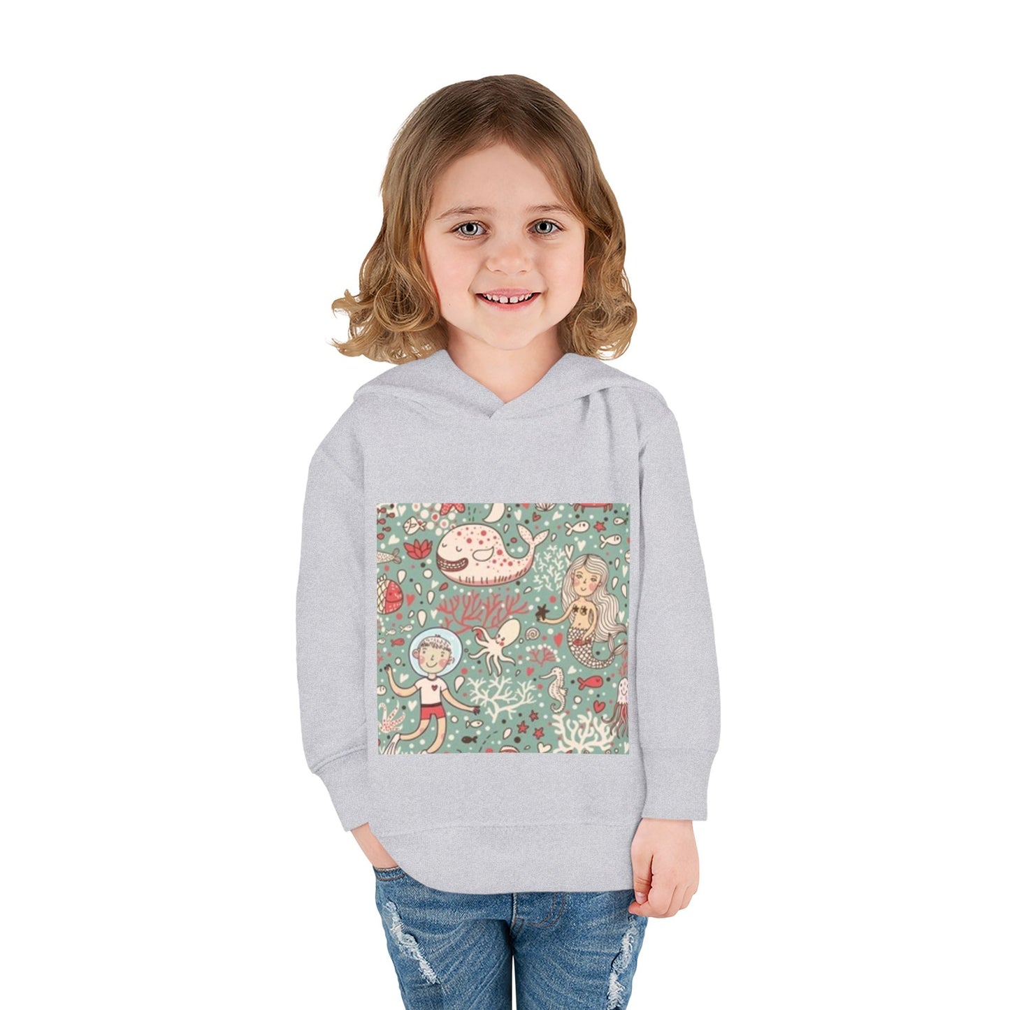 Whimsical Ocean Adventure Toddler Hoodie
