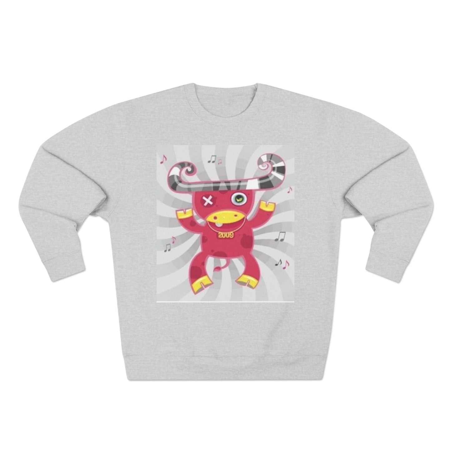Fun Graphic Unisex Crewneck Sweatshirt - Playful Music Theme