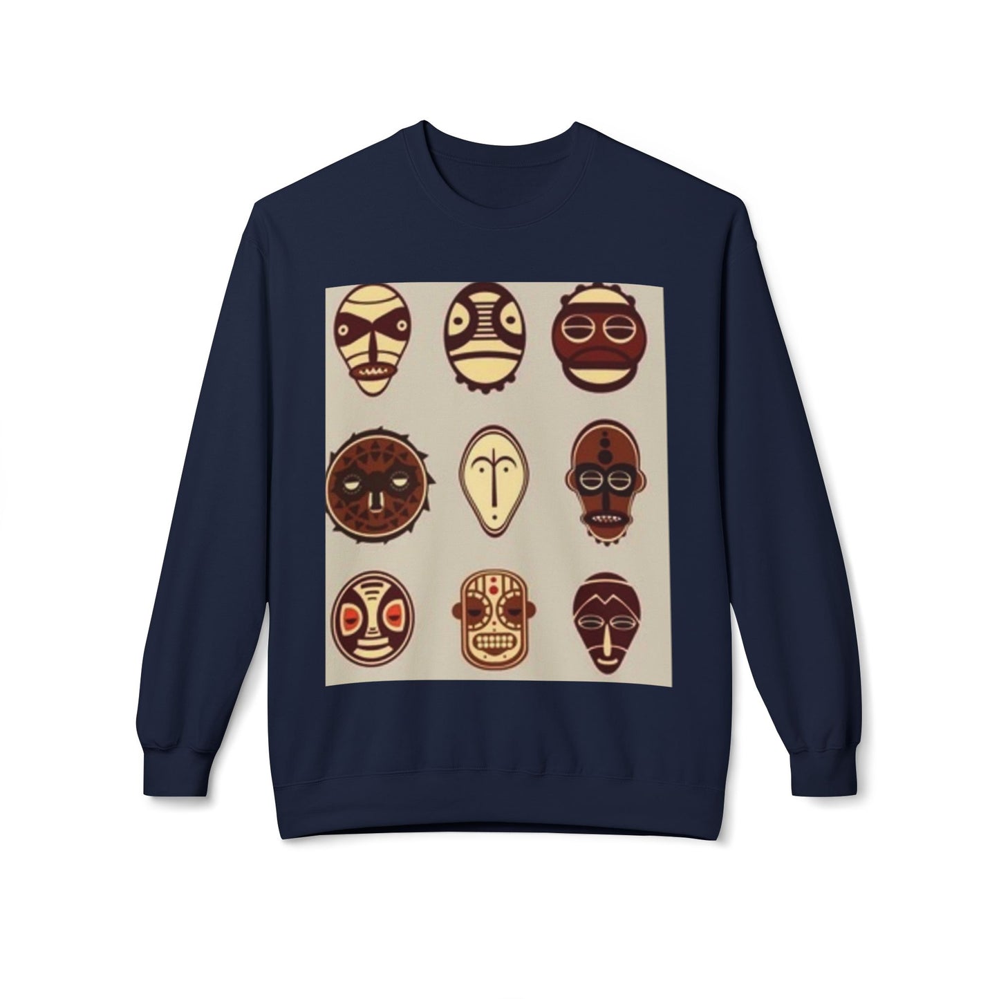 Artistic Horse Illustration Fleece Crewneck Sweatshirt - Unisex