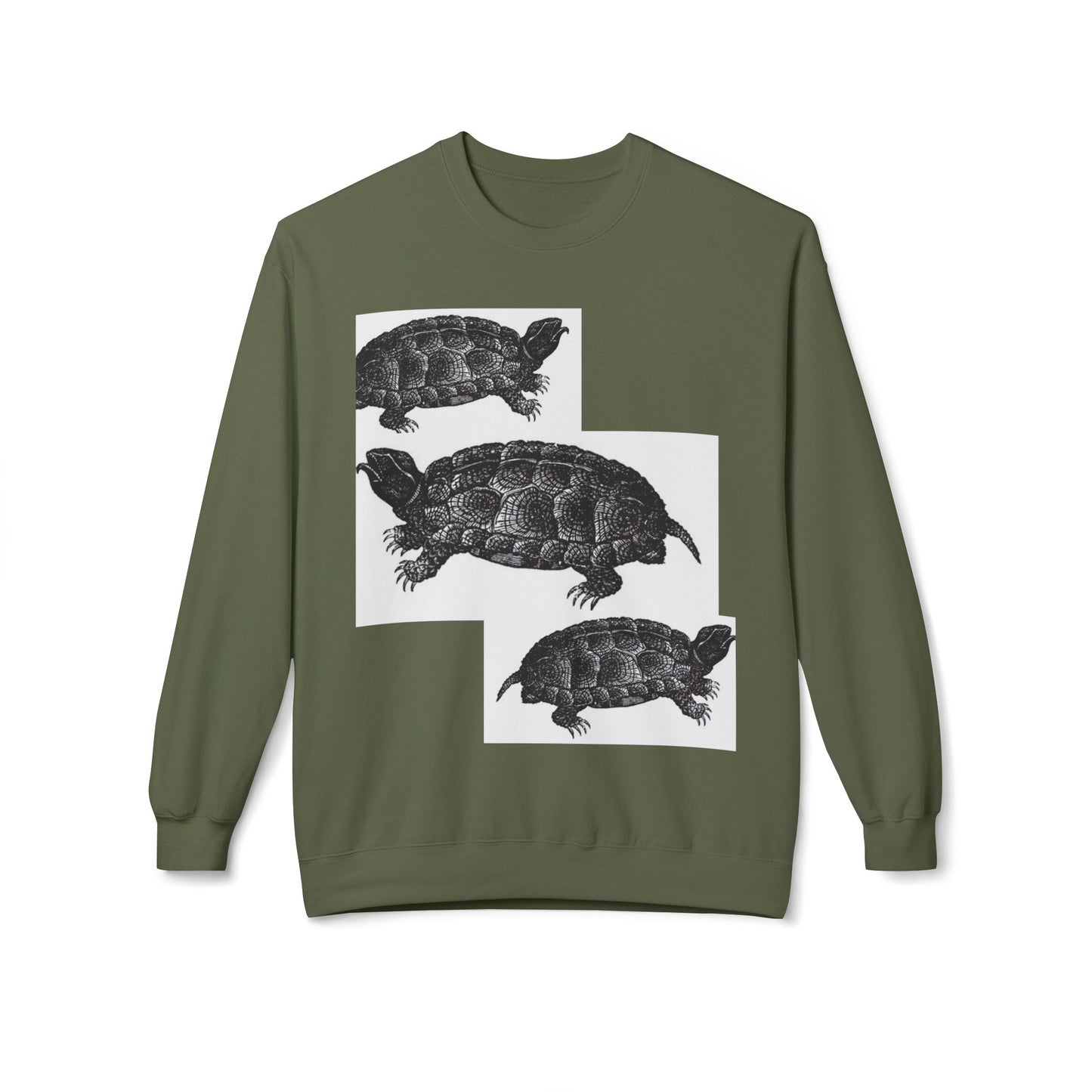 Cozy Turtle Graphic Sweatshirt - Unique Wildlife Apparel