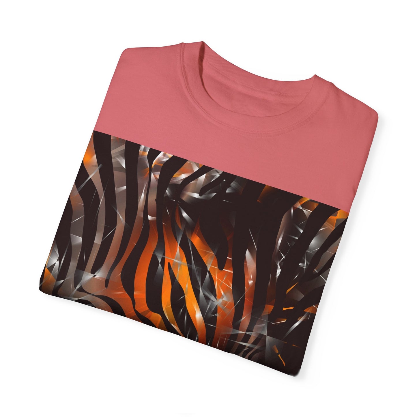 Vibrant Jungle Print Unisex Garment-Dyed T-Shirt