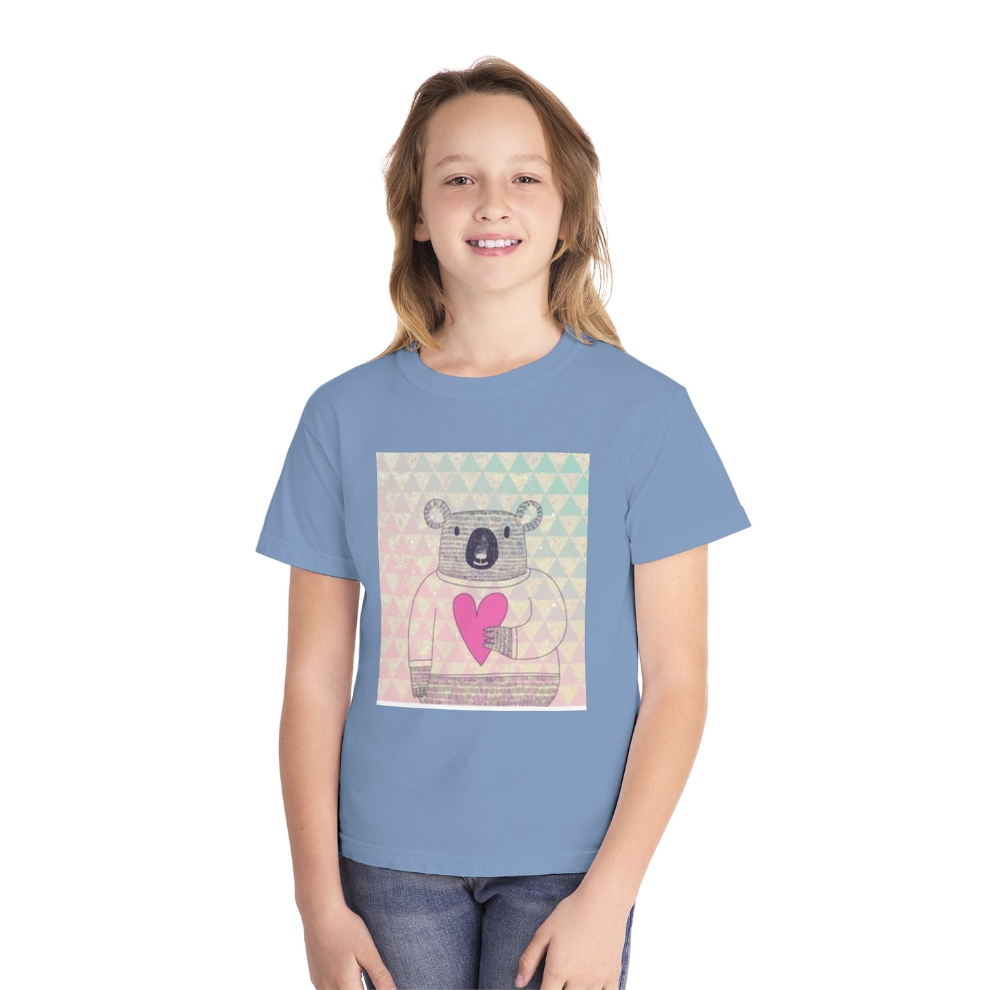 Cute Koala Love Youth Midweight Tee - Adorable Graphic Tee for Kids