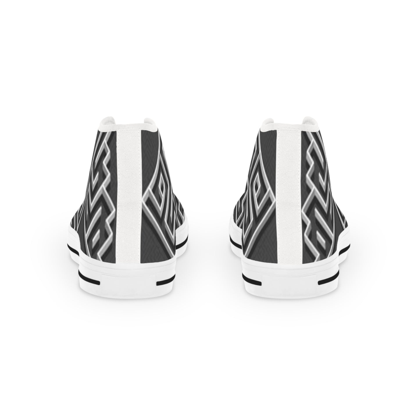 Stylish Black and White High Top Sneakers for Men