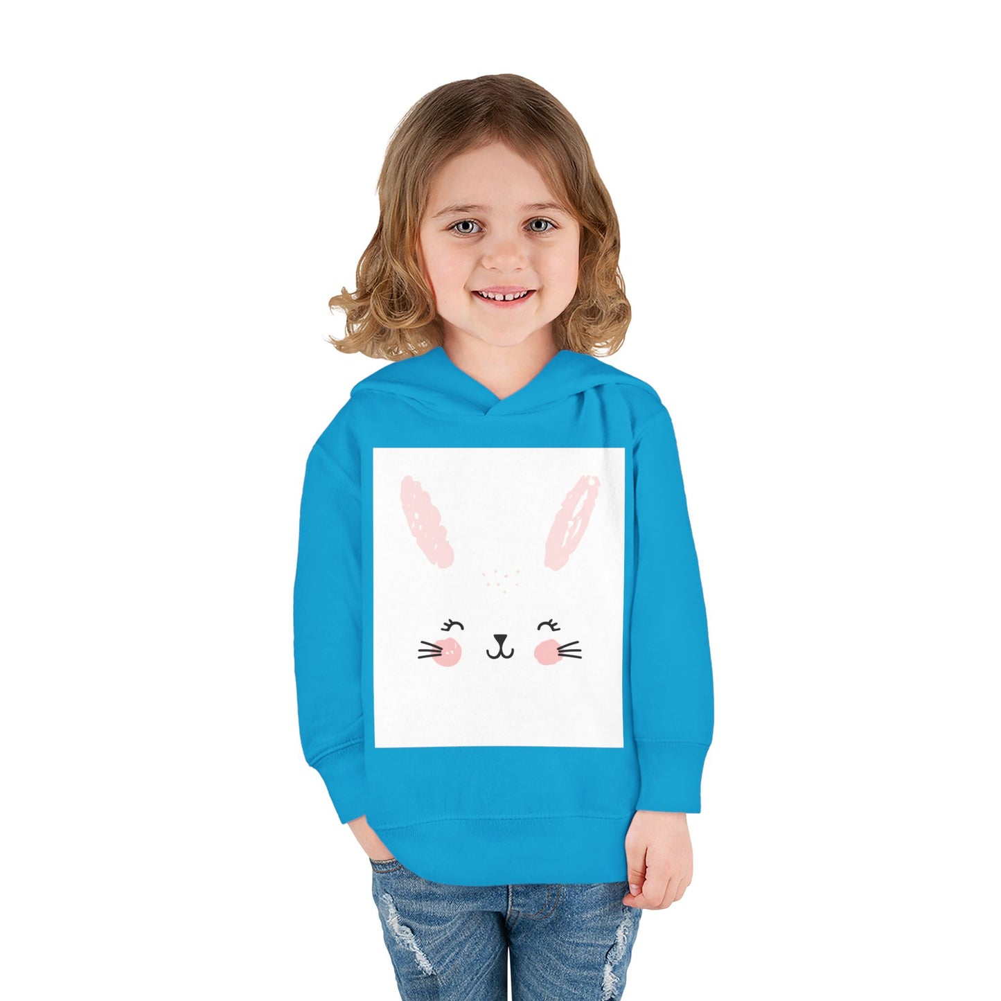 Cute Bunny Hoodie for Toddlers - Cozy Fleece Pullover