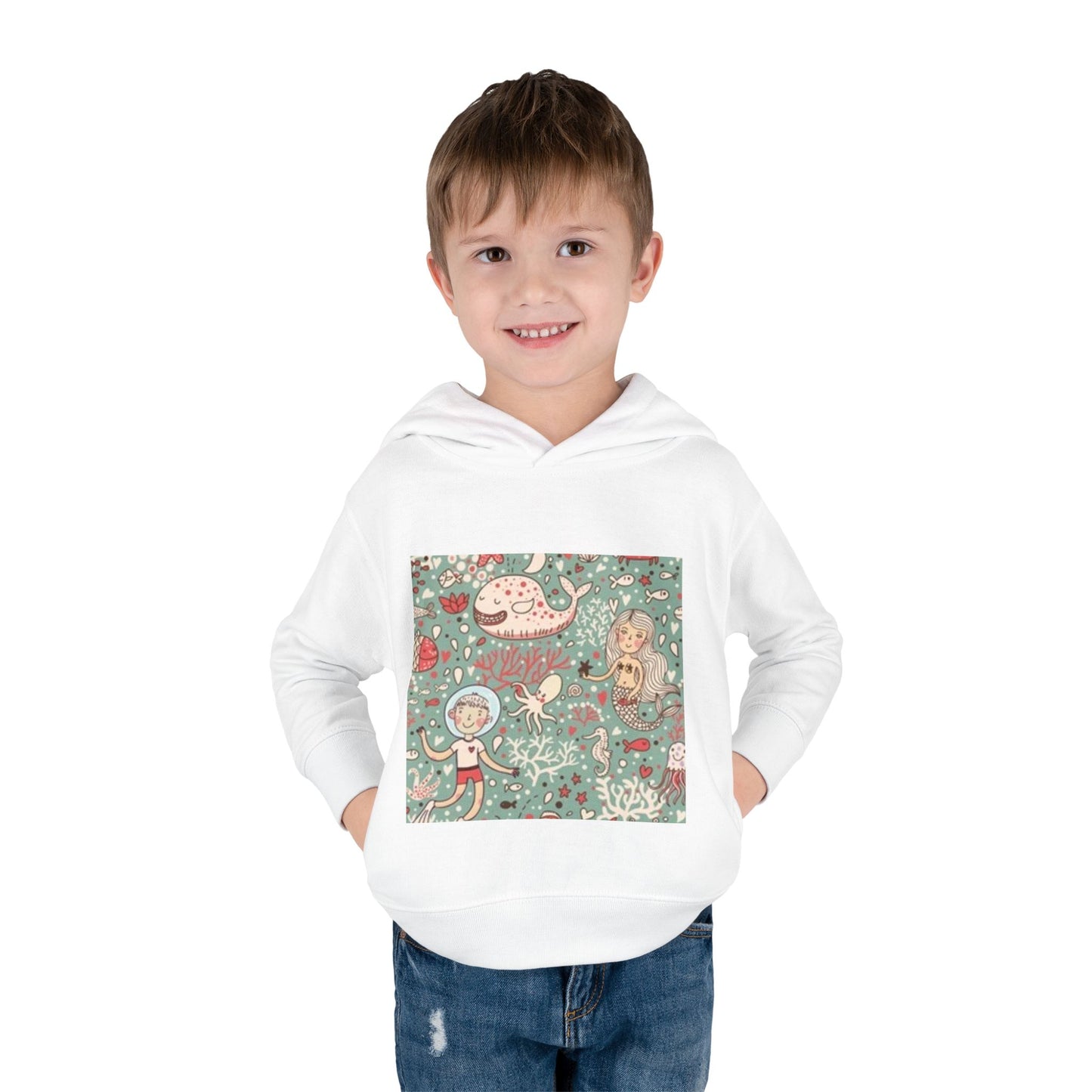 Whimsical Ocean Adventure Toddler Hoodie