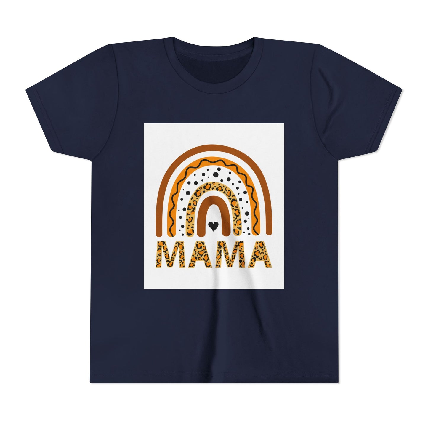 Mama Rainbow Youth Tee - Trendy Short Sleeve T-Shirt for Kids