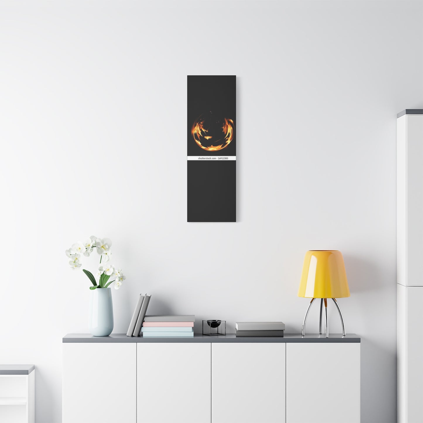 Fire Swirl Matte Canvas Art - Stretched 1.25" Gallery Wrap