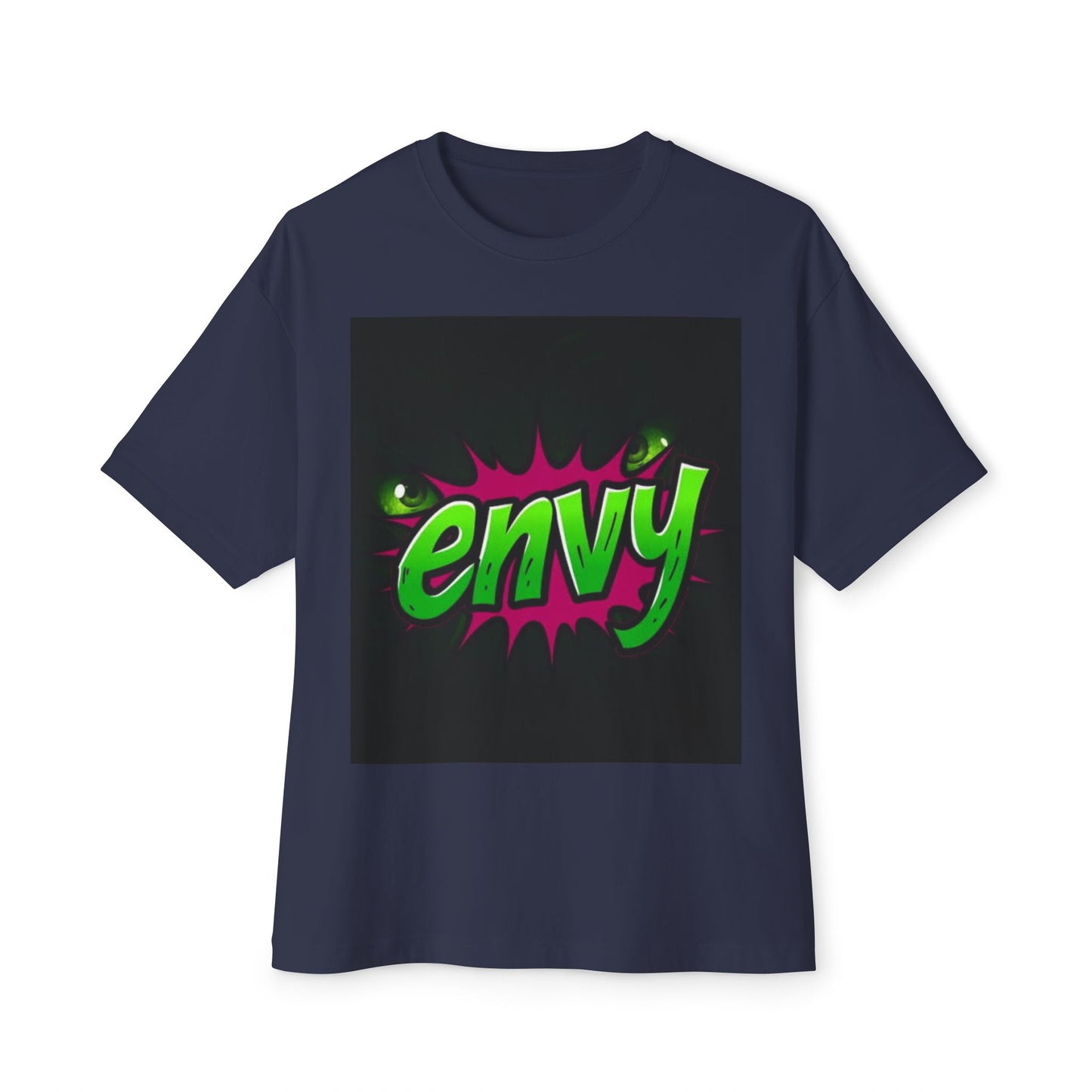Envy Graphic Oversized Boxy Tee - Trendy Unisex Streetwear