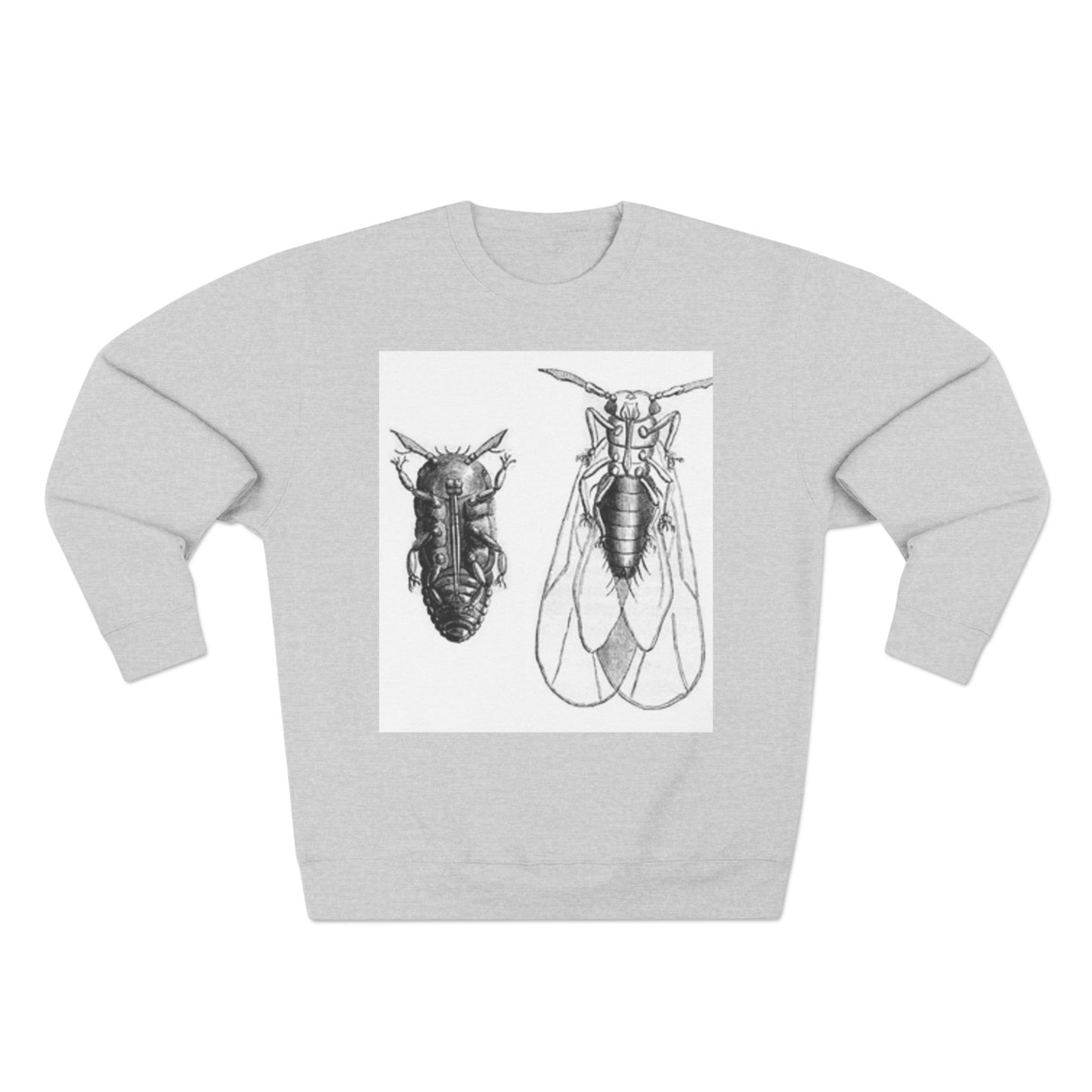 Unisex Insect Art Crewneck Sweatshirt - Nature Lovers Gift