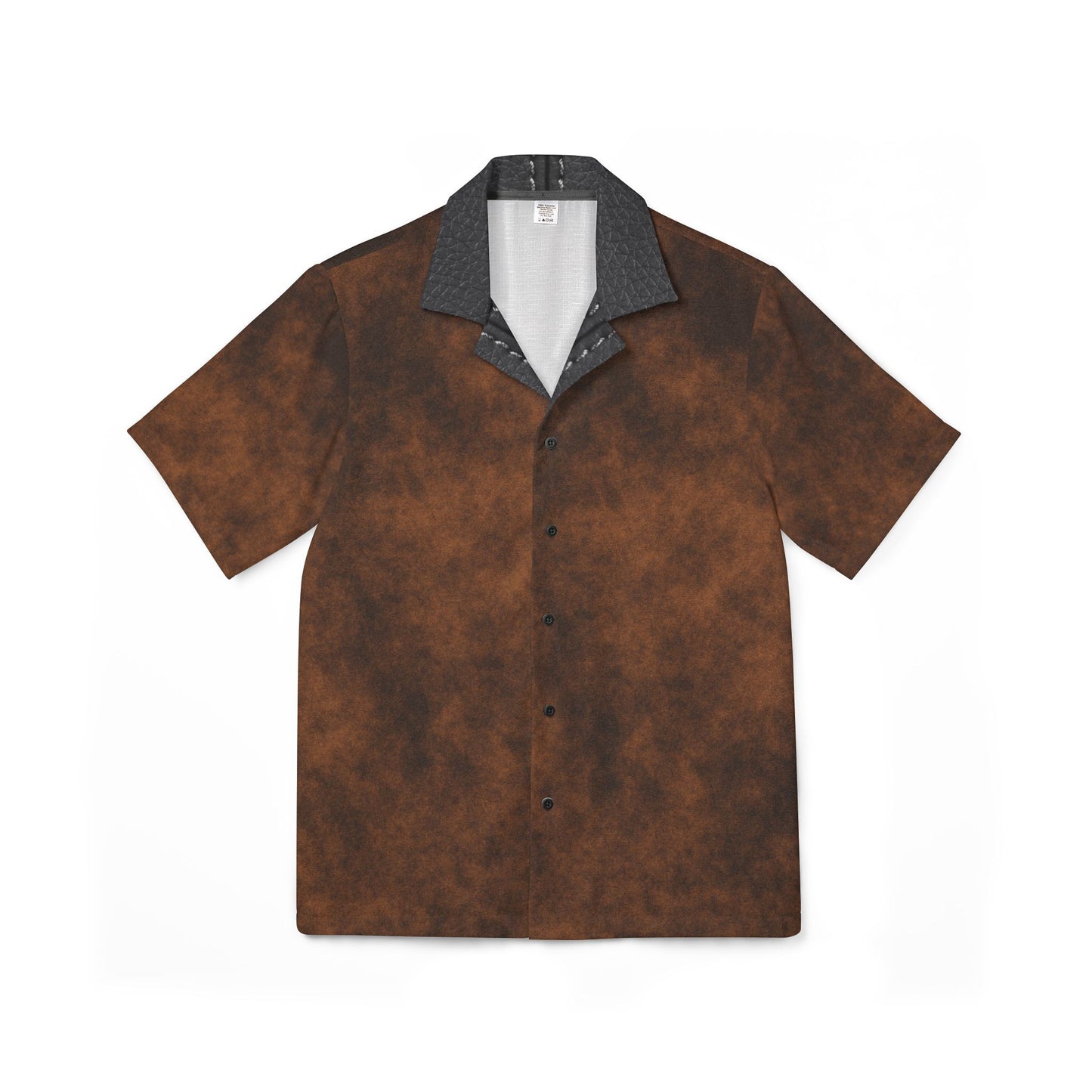 Men's Hawaiian Camp Shirt - Vintage Brown Summer Vibes