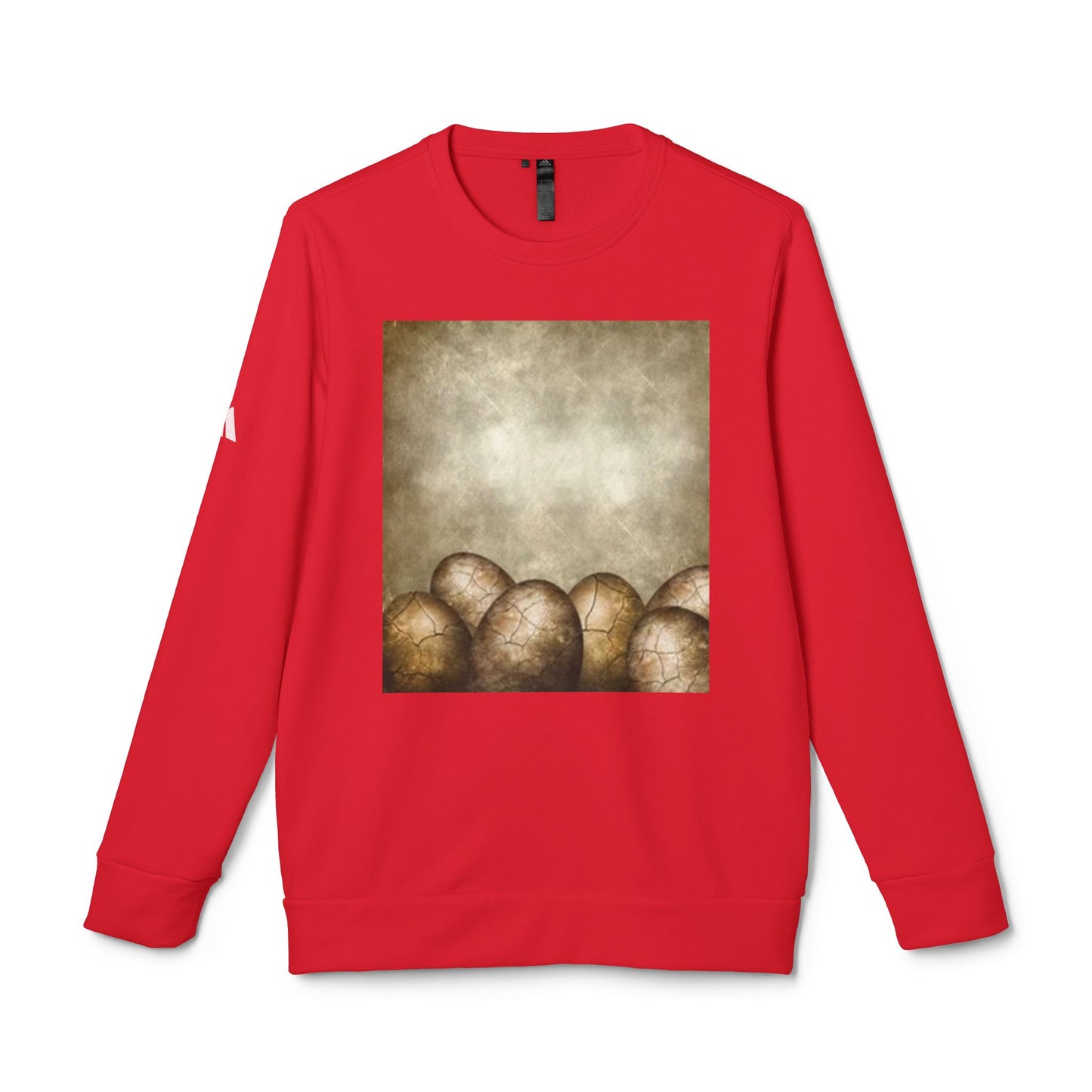 Cozy Artistic Egg Design Unisex Fleece Crewneck Sweatshirt