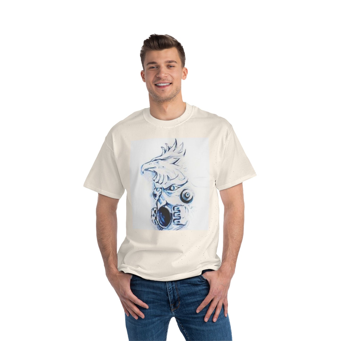 Unique Graphic Tee Featuring Bold Character Design for Art Lovers