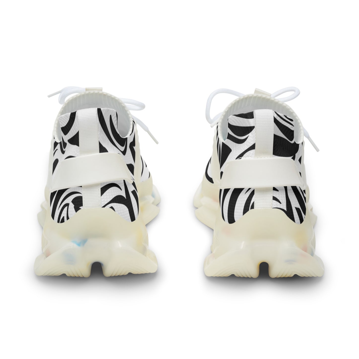 Stylish Zebra Print Men's Mesh Sneakers - Trendy Athletic Footwear for Everyday Wear