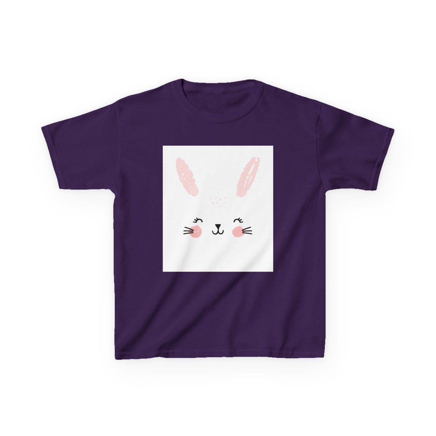 Adorable Bunny Kids Heavy Cotton Tee - Perfect for Easter & Everyday Fun