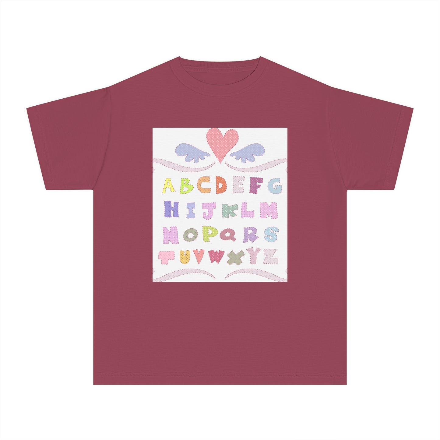 Youth Alphabet Love Tee - Fun & Playful Kids Shirt