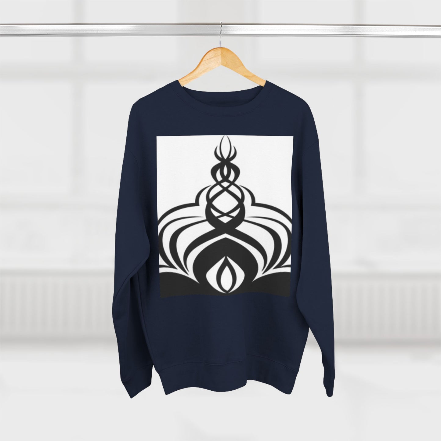 Modern Unisex Crewneck Sweatshirt with Abstract Design