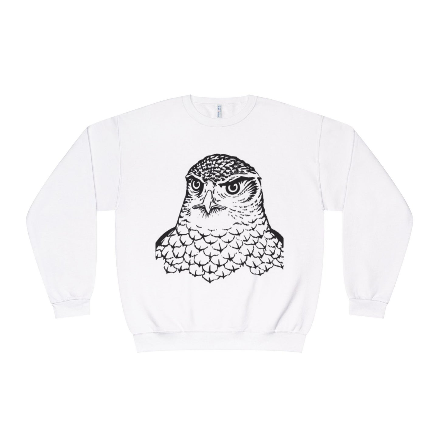 Unisex White Owl Graphic Crewneck Sweatshirt - Cozy & Stylish