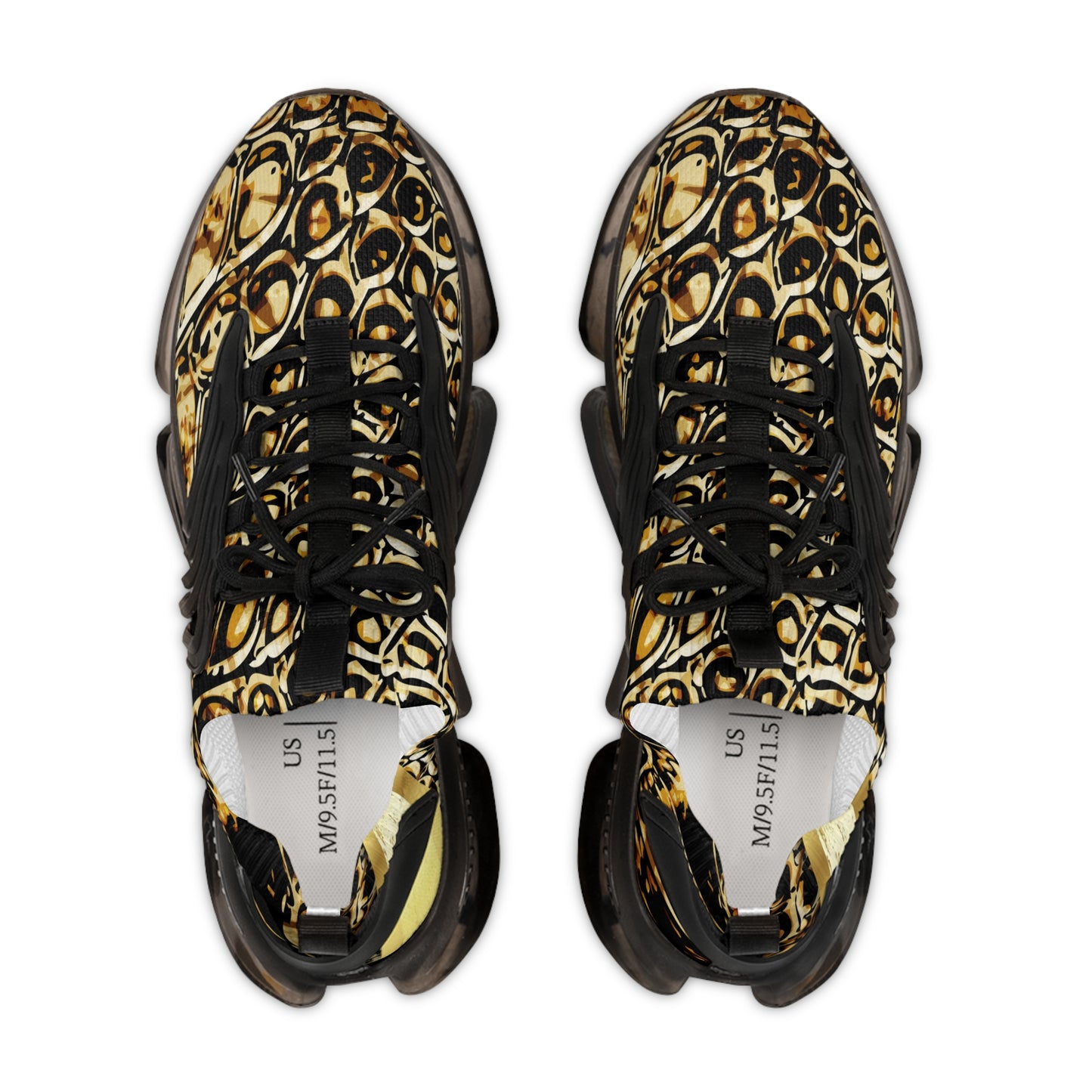 Stylish Men's Mesh Sneakers with Unique Print - Comfort & Fashion in Every Step