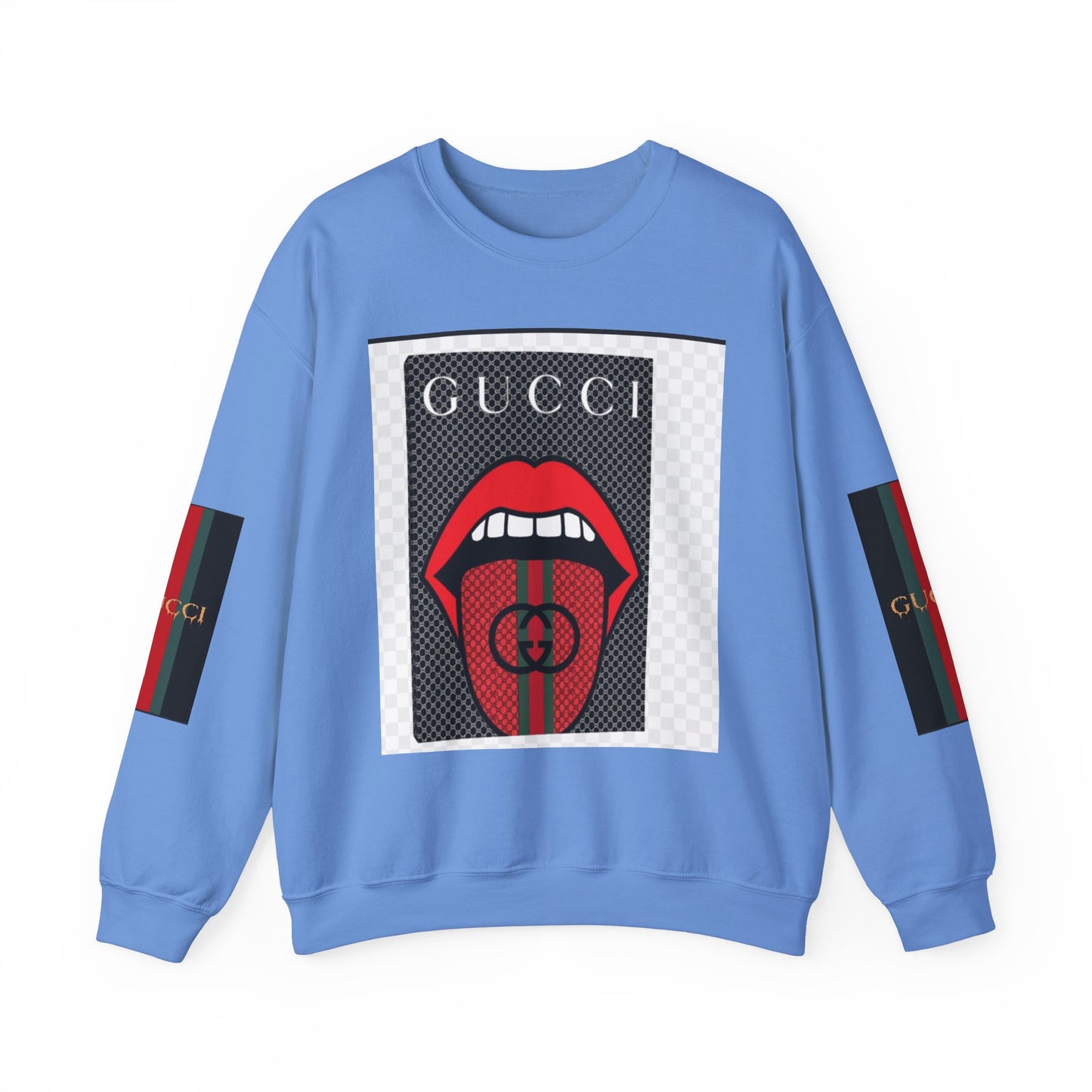 Gucci Inspired Unisex Heavy Blend Crewneck Sweatshirt - Bold Graphic Design