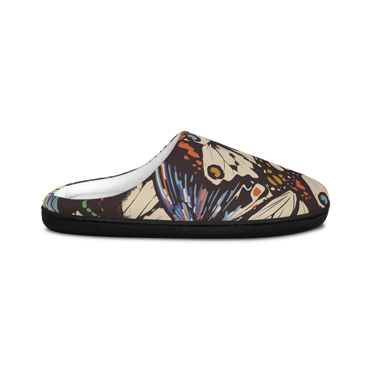 Butterfly Print Men's Indoor Slippers | Cozy Home Footwear