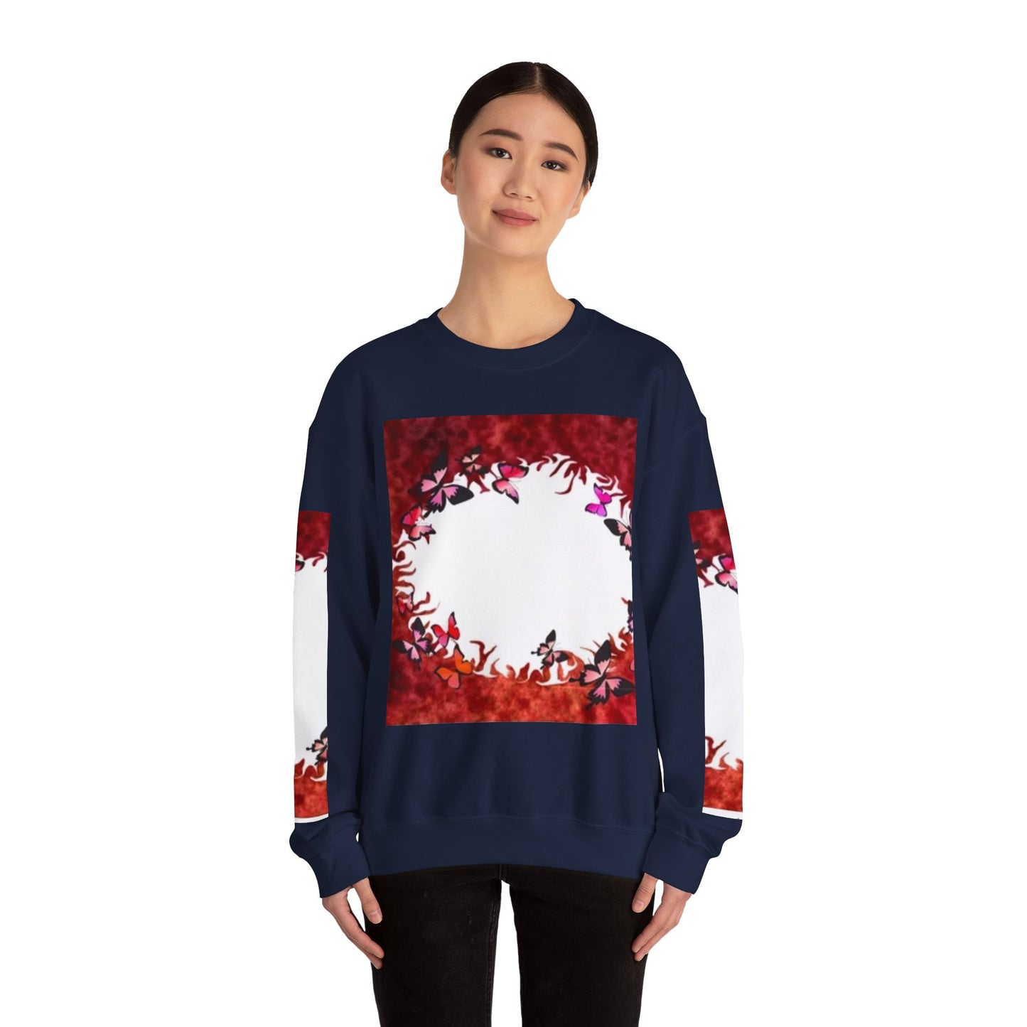 Floral Nature Crewneck Sweatshirt - Cozy Unisex Pullover for Nature Lovers
