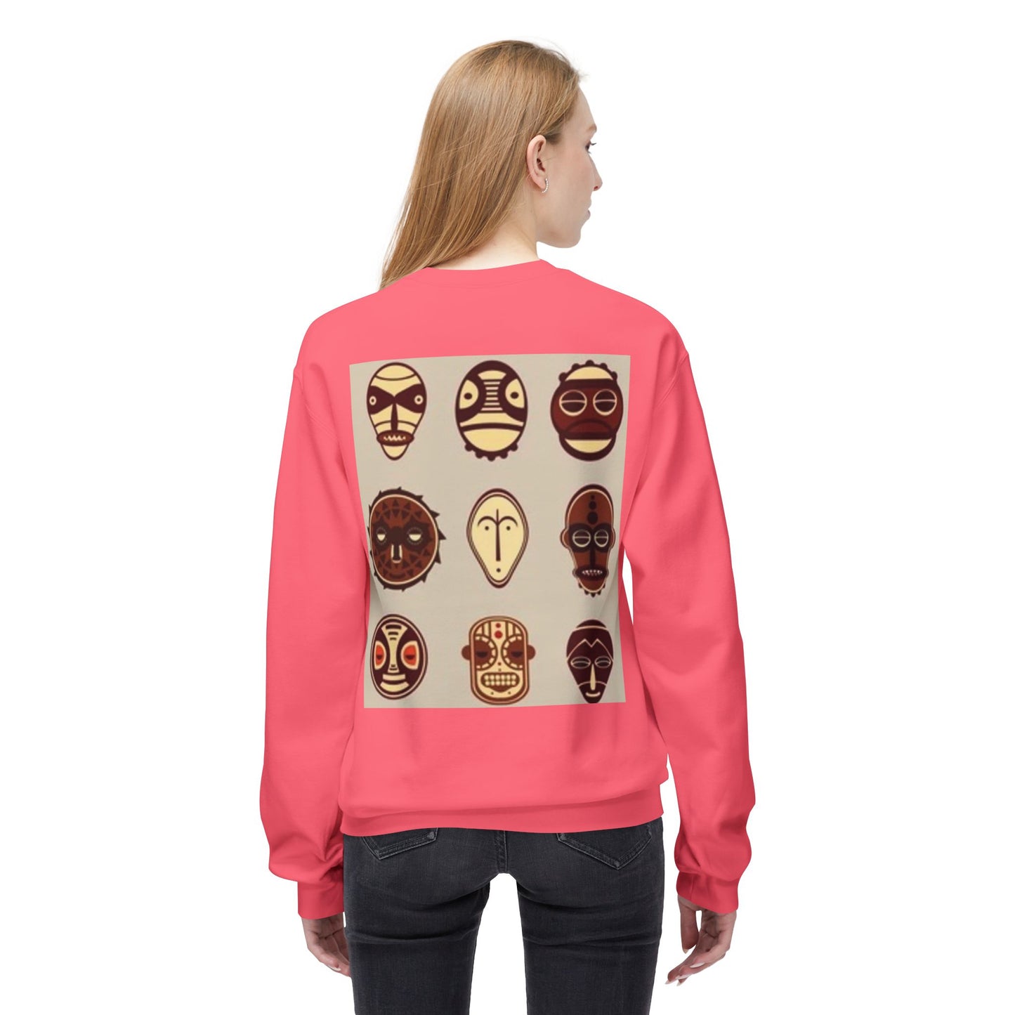 Artistic Horse Illustration Fleece Crewneck Sweatshirt - Unisex