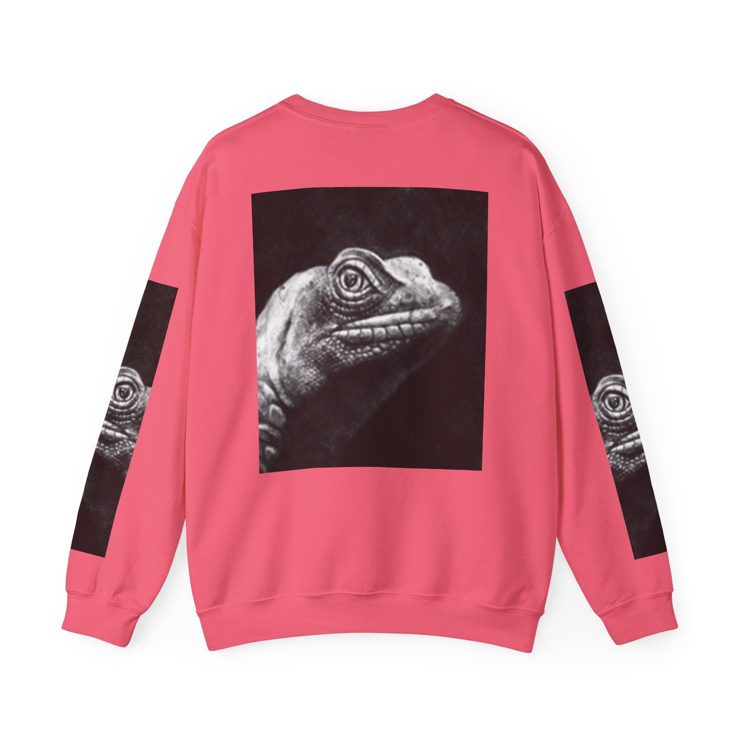 Unique Unisex Crewneck Sweatshirt with Bold Lizard Design