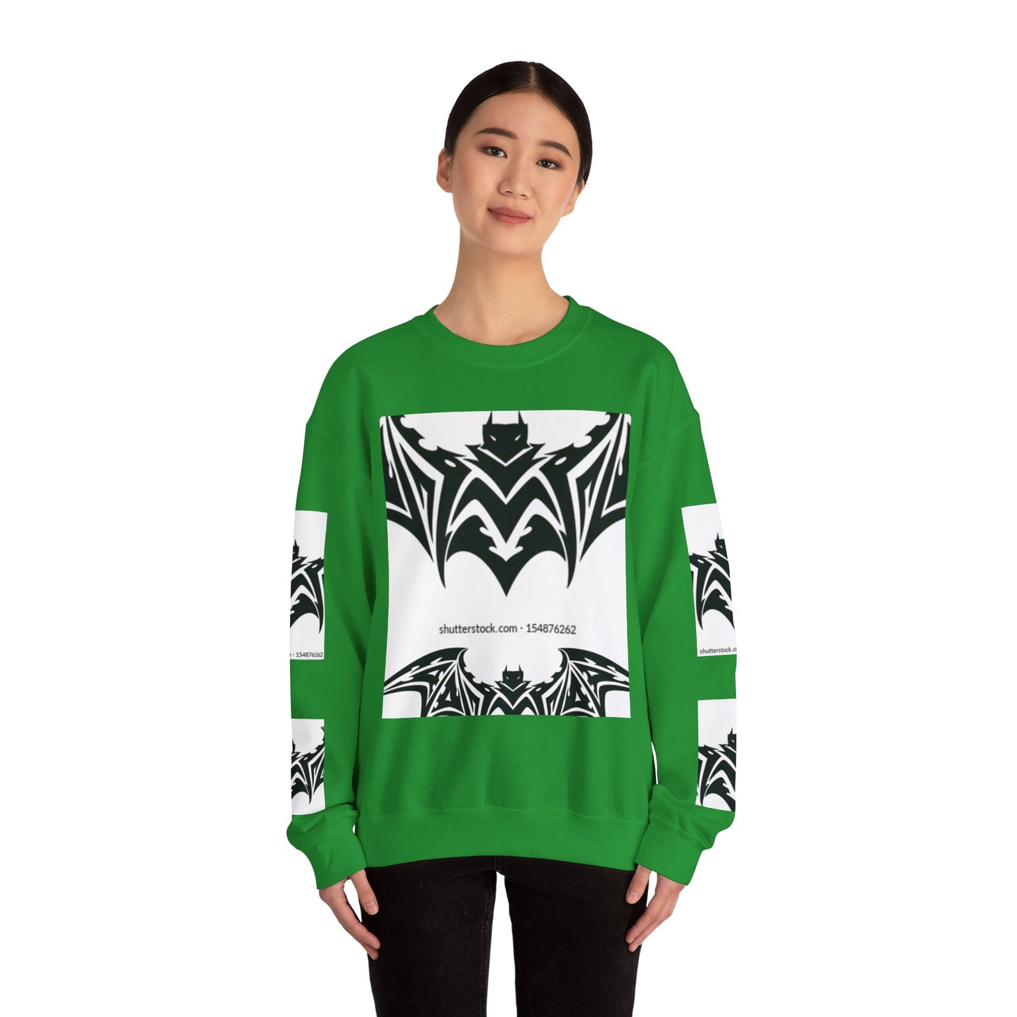 Gothic Bat Sweatshirt - Unisex Crewneck for Halloween & Casual Wear