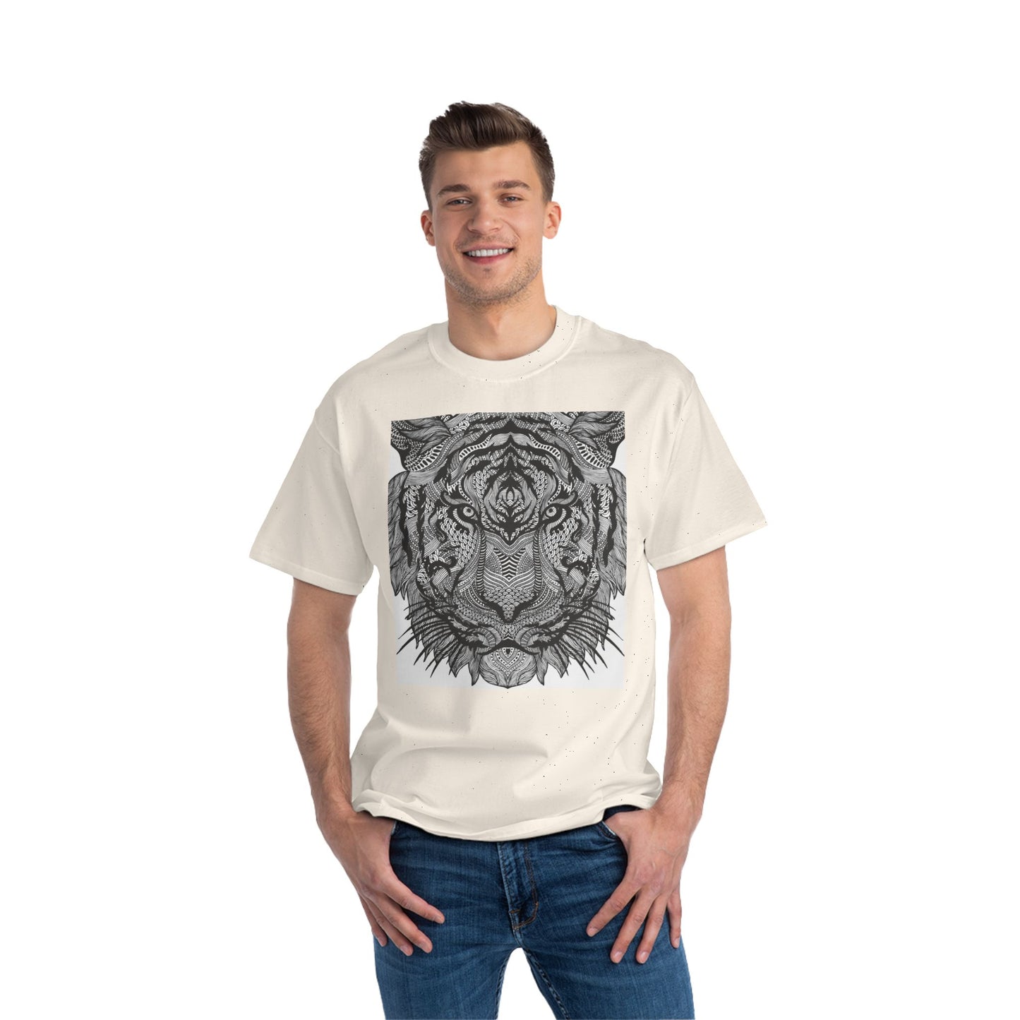 Tiger Graphic Beefy-T® Short-Sleeve T-Shirt - Bold Animal Art Tee