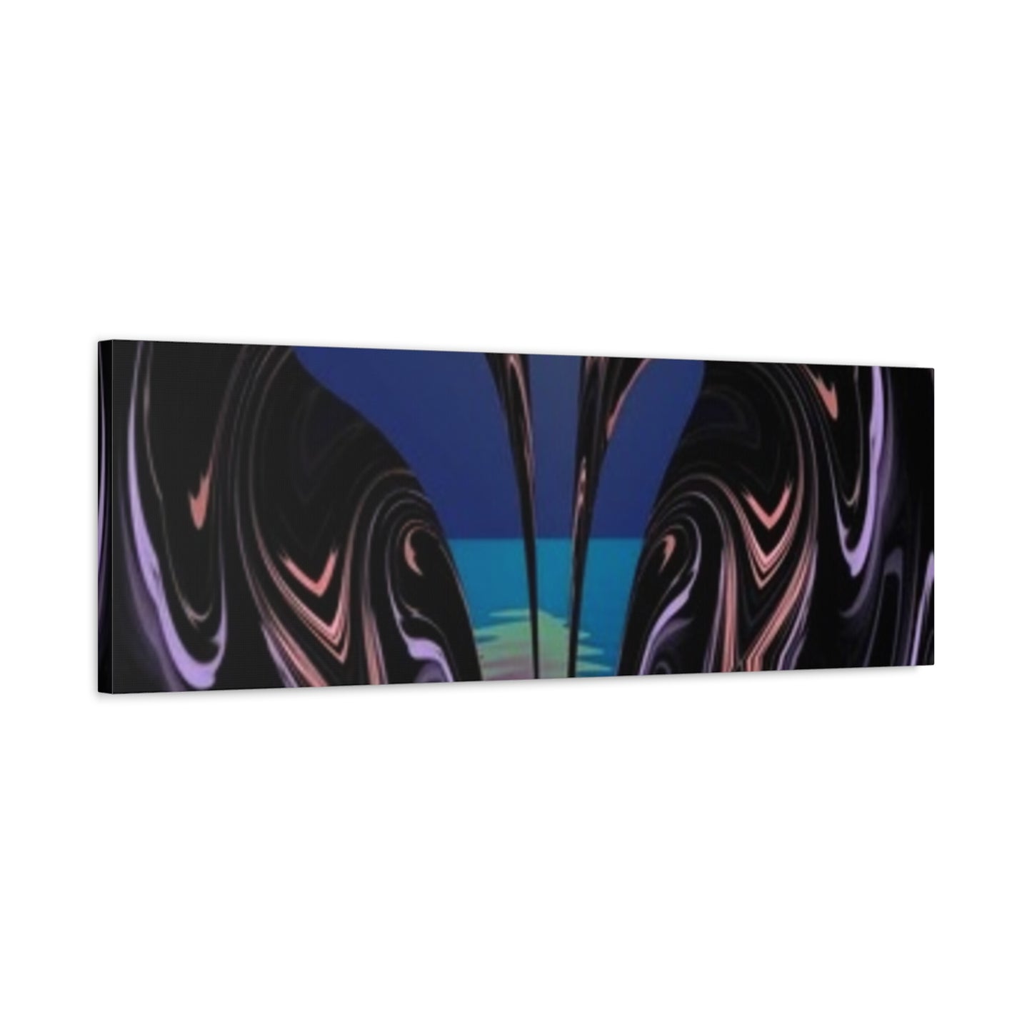 Romantic Abstract Canvas Art - Heart-Shaped Design for Home Decor