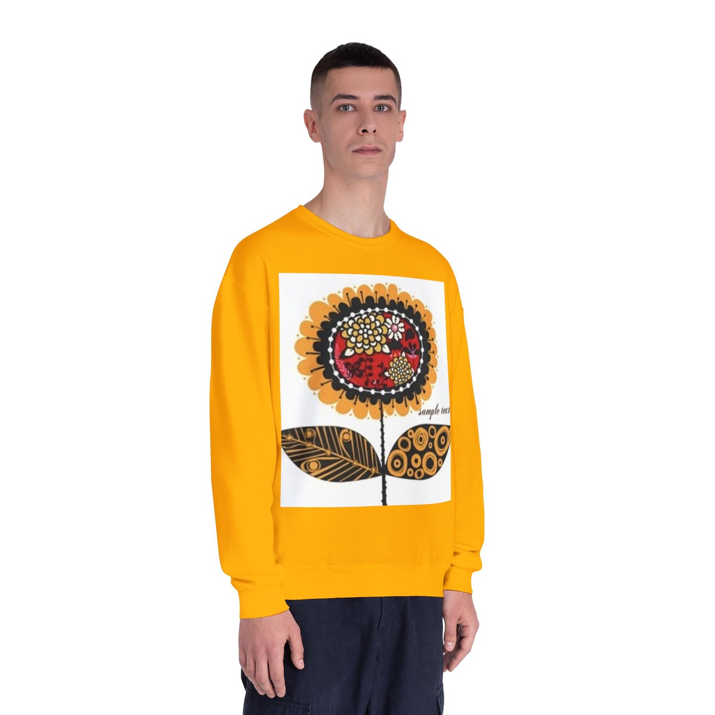 Floral Graphic Sweatshirt - Cozy Unisex Crewneck for All Occasions
