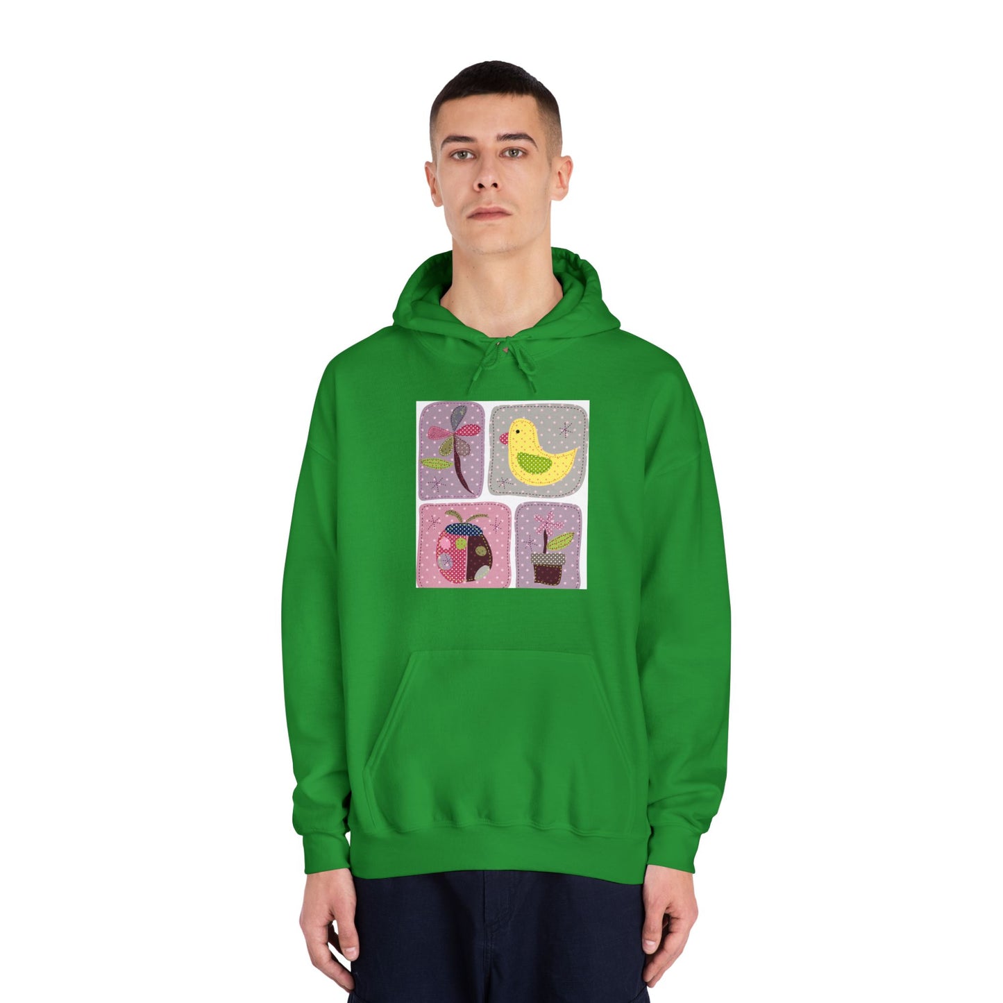 Cozy Unisex Hooded Sweatshirt with Floral Design - Perfect for Spring Celebrations