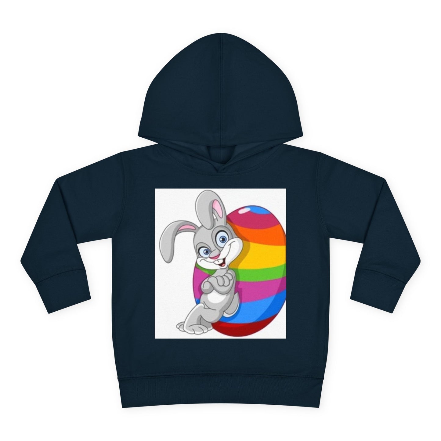 Colorful Easter Bunny Toddler Pullover Hoodie
