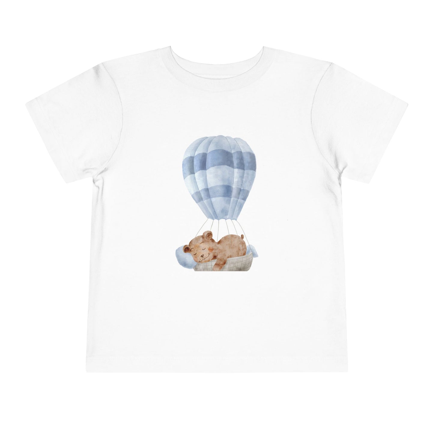 Cute Toddler Tee with Hot Air Balloon and Bear Design - Perfect for Playtime and Special Occasions