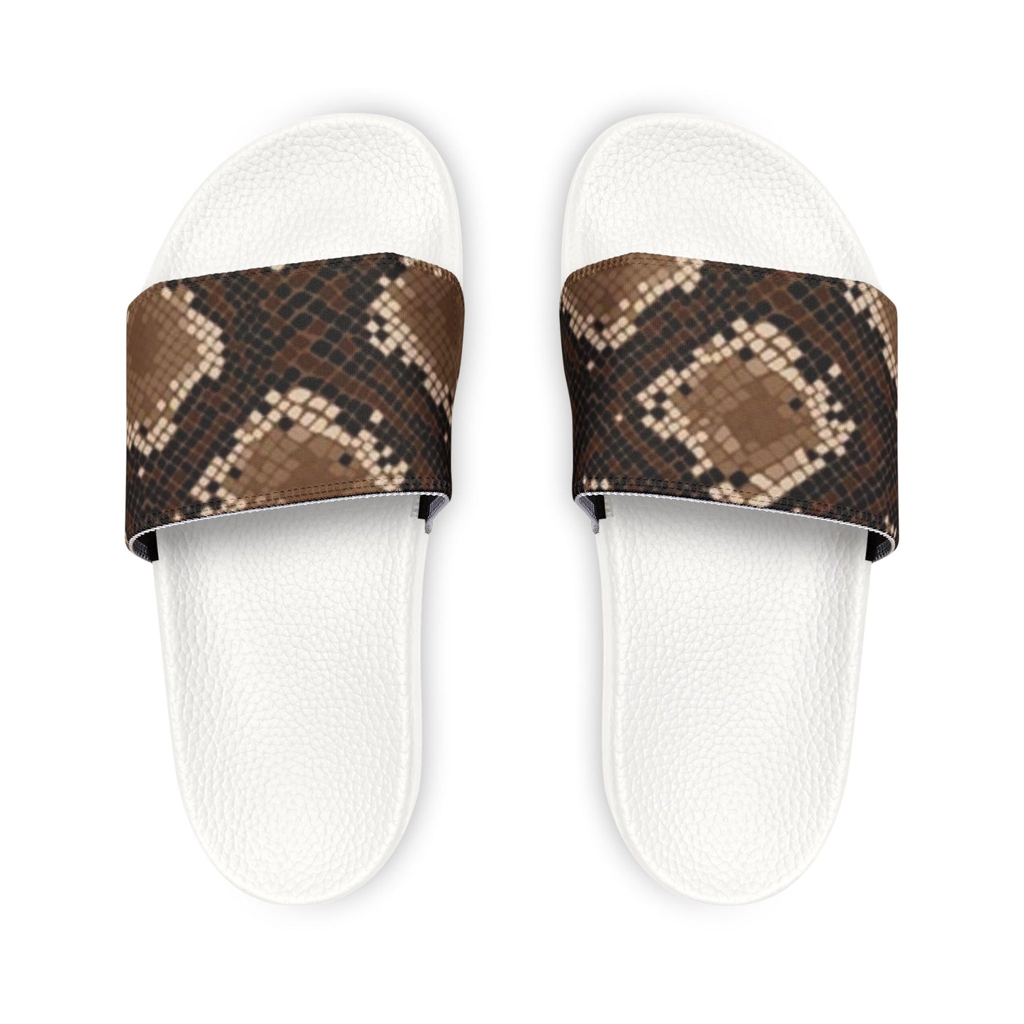 Men's Stylish Snake Print Sandals - Comfortable Removable-Strap Footwear for Summer