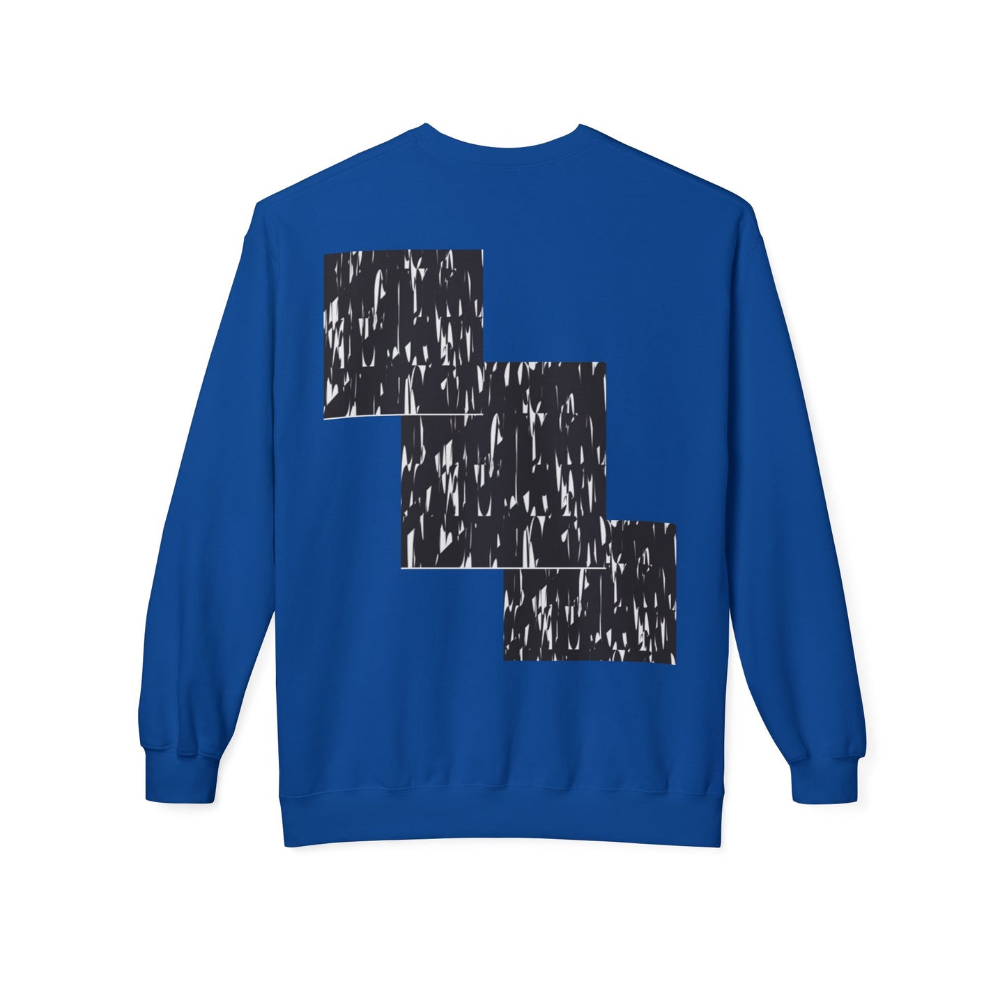 Modern Abstract Fleece Crewneck Sweatshirt - Cozy Unisex Apparel