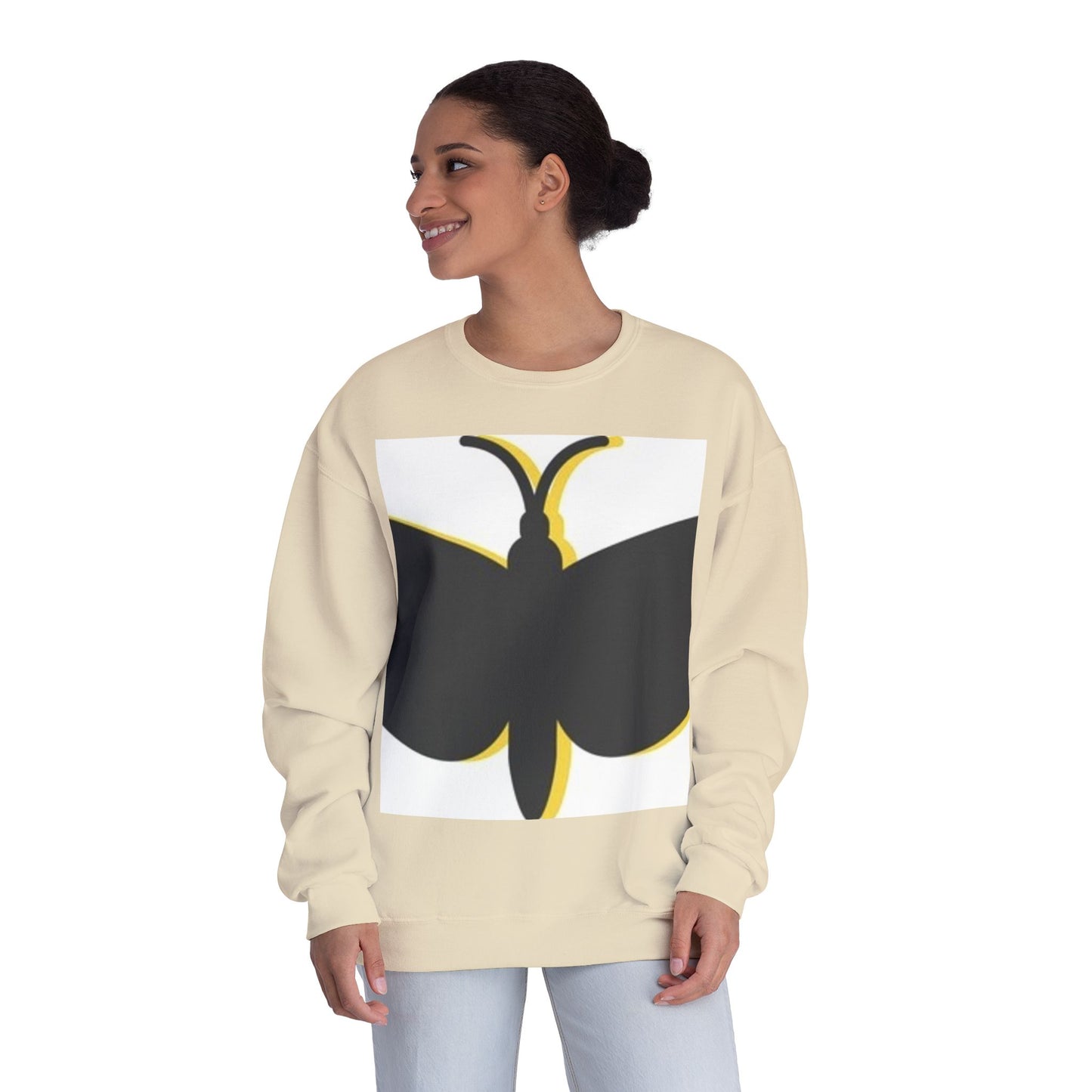 Butterfly Emblem Unisex Sweatshirt - Cozy Style for Nature Lovers
