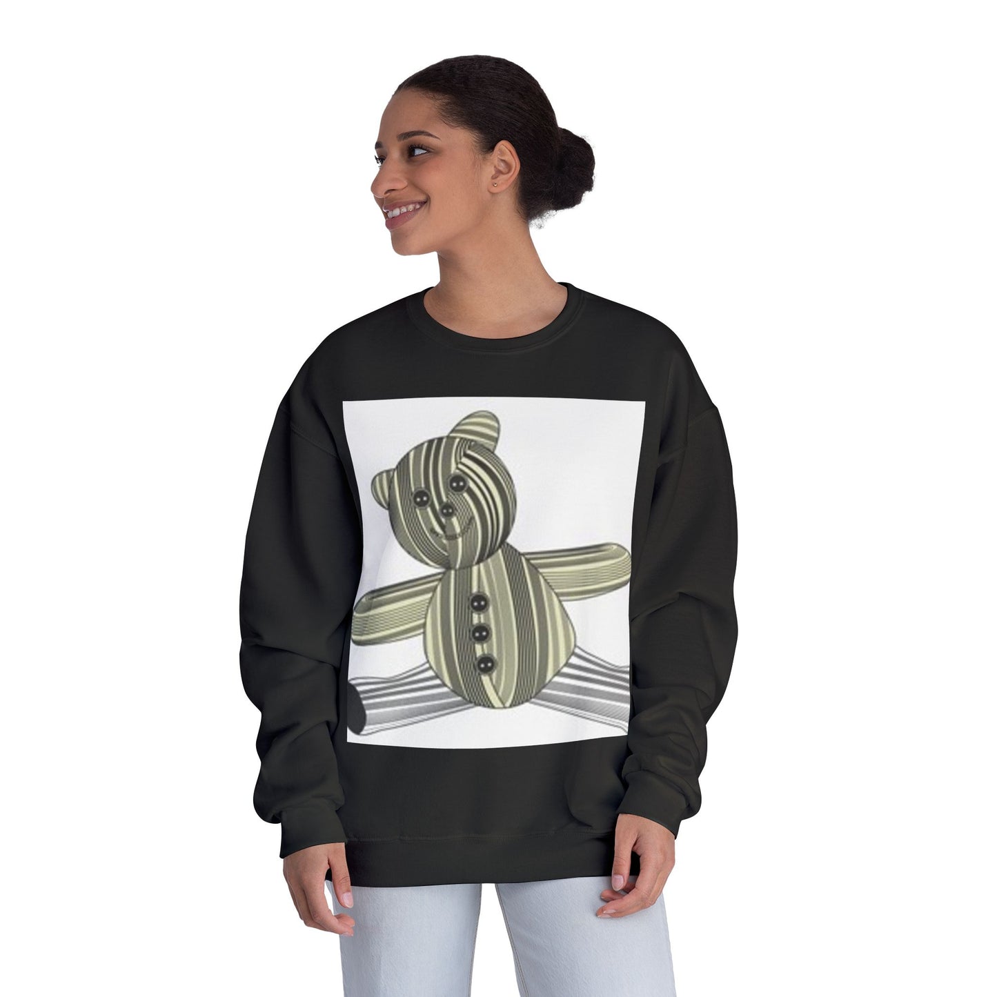 Cozy Teddy Bear Graphic Sweatshirt - Perfect for All Ages