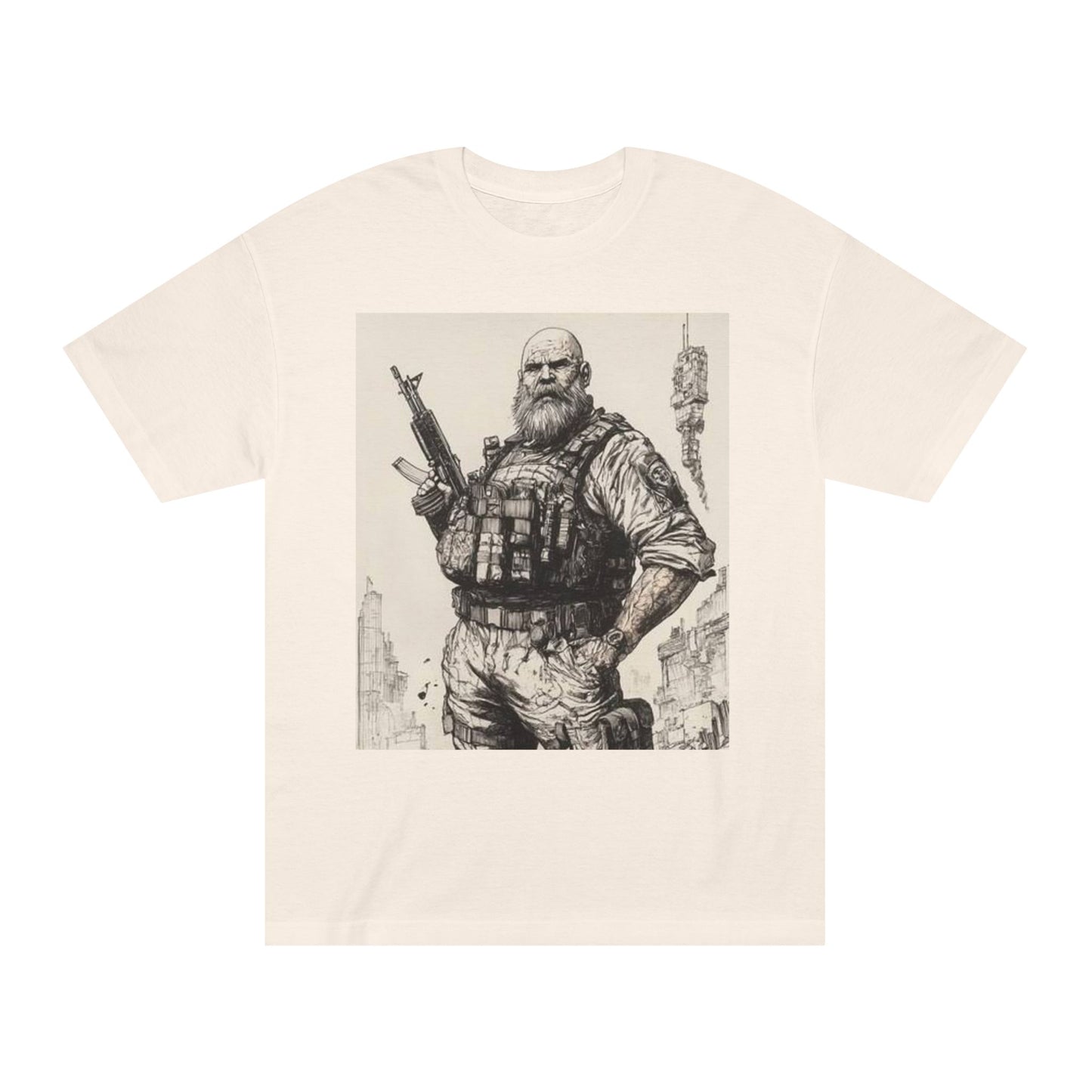 Rugged Hero Graphic Tee for Adventure Enthusiasts