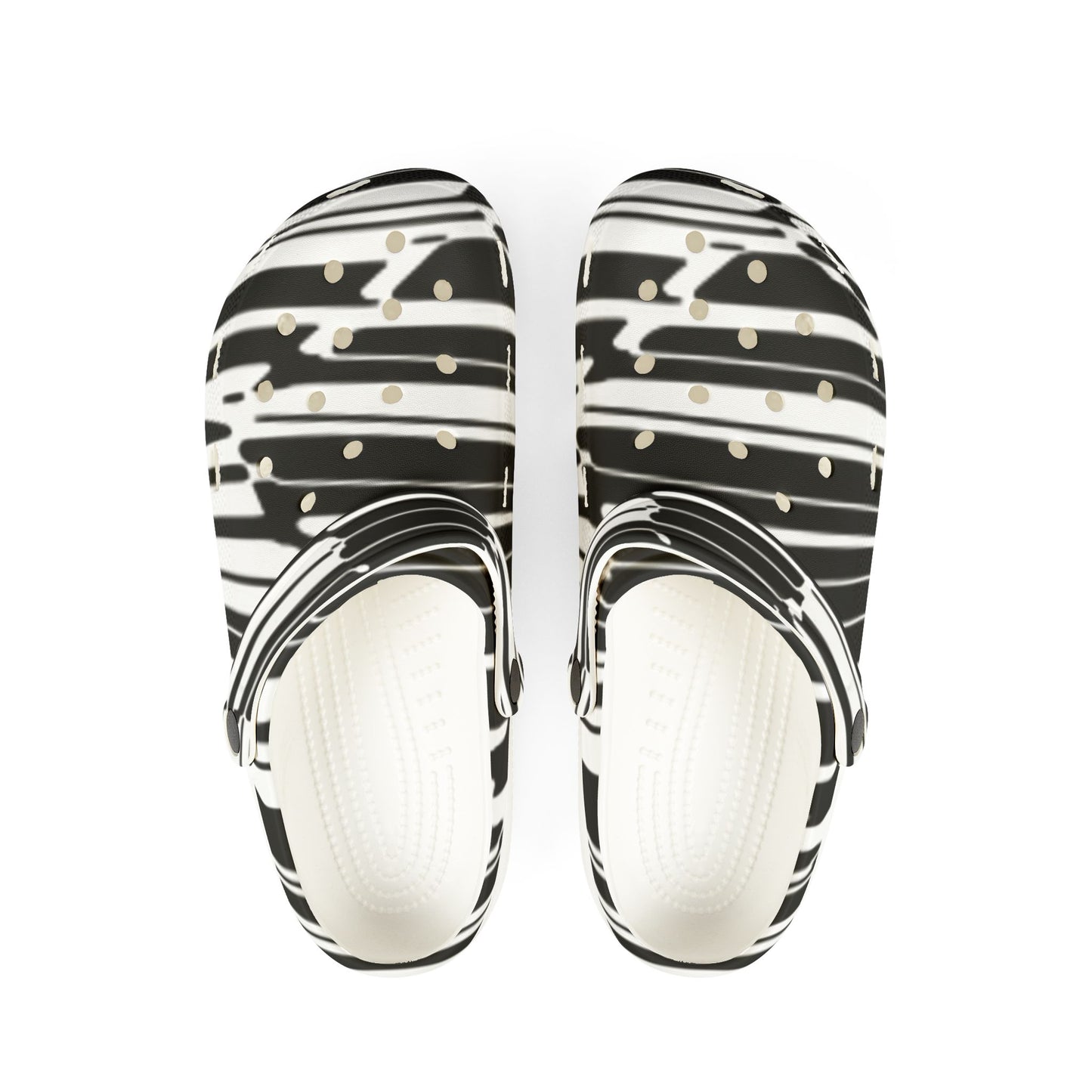 Stylish EVA Foam Rubber Clogs with Abstract Pattern