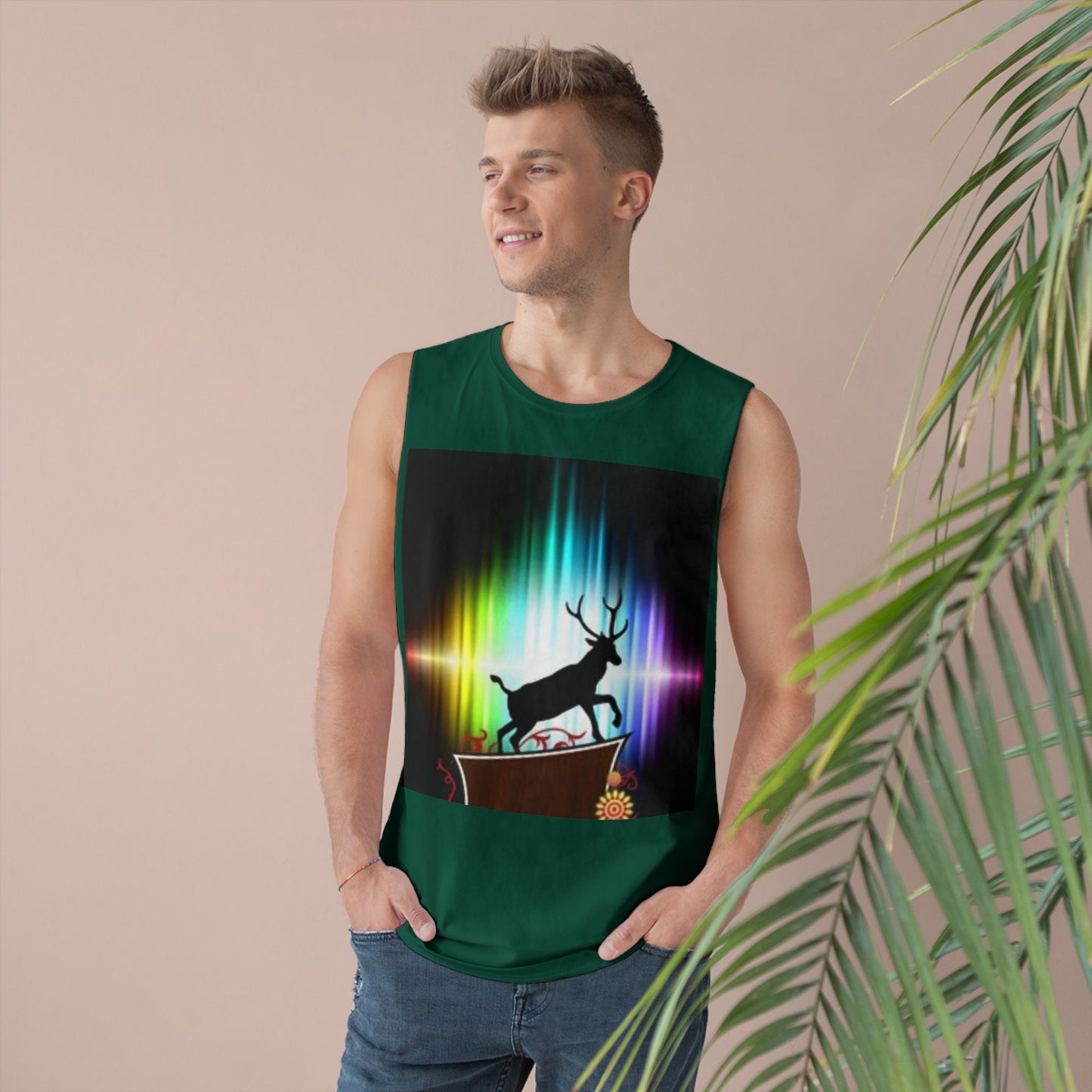 Unisex Artistic Spiderweb & Eagle Tank Top - Unique Graphic Sleeveless Tee for Nature Lovers