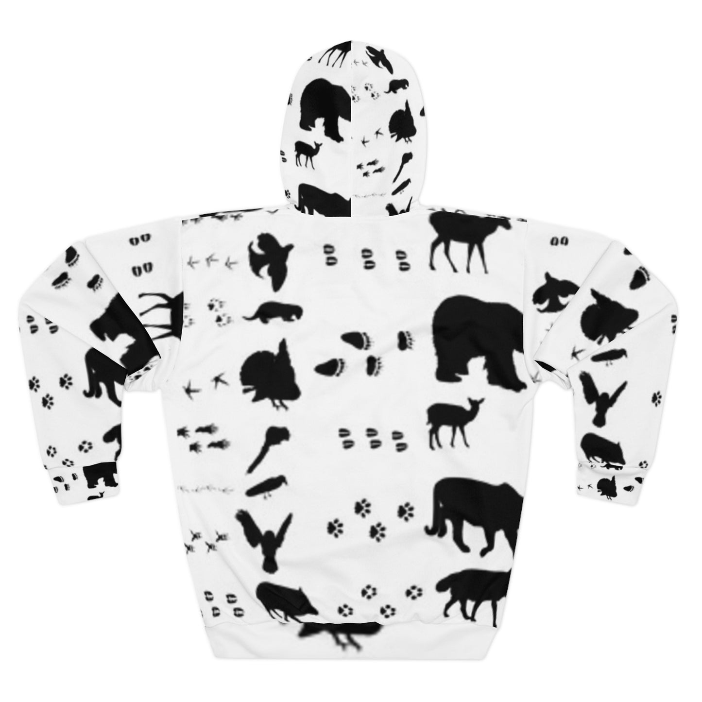 Wildlife Silhouette Unisex Pullover Hoodie - Nature Lover's Cozy Apparel
