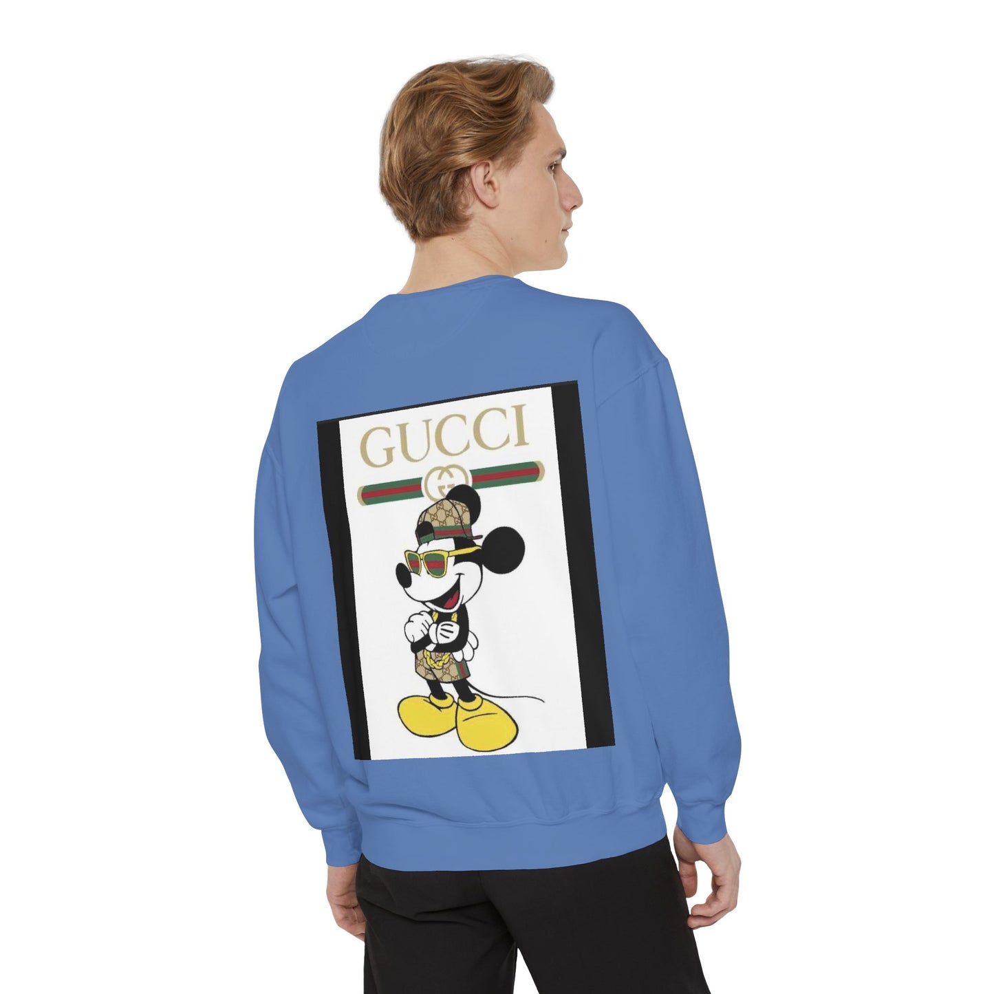Mickey Mouse Gucci Streetwear Sweatshirt - Unisex Garment-Dyed