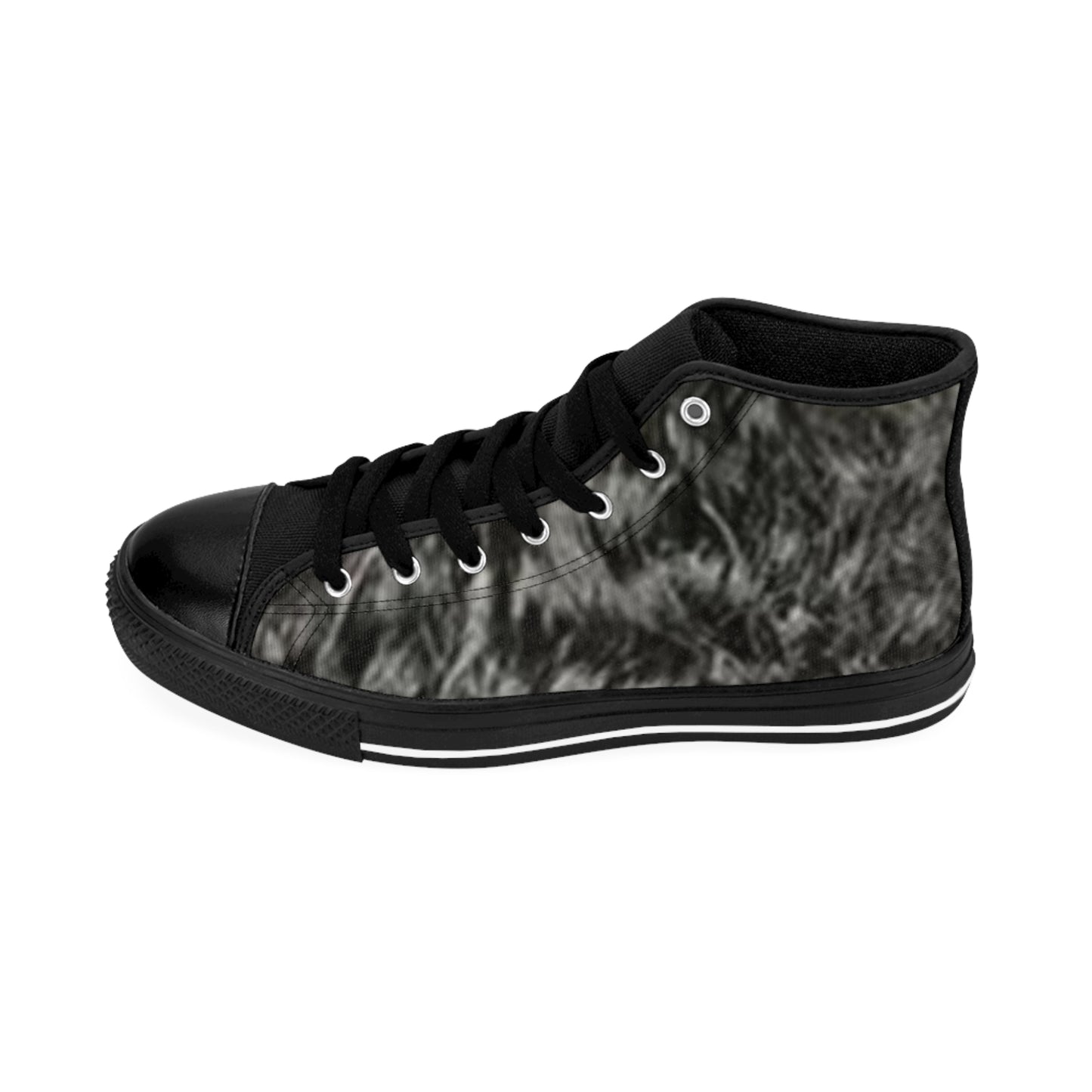 Men's Classic Sneakers with Unique Grey Pattern - Comfortable and Stylish Footwear